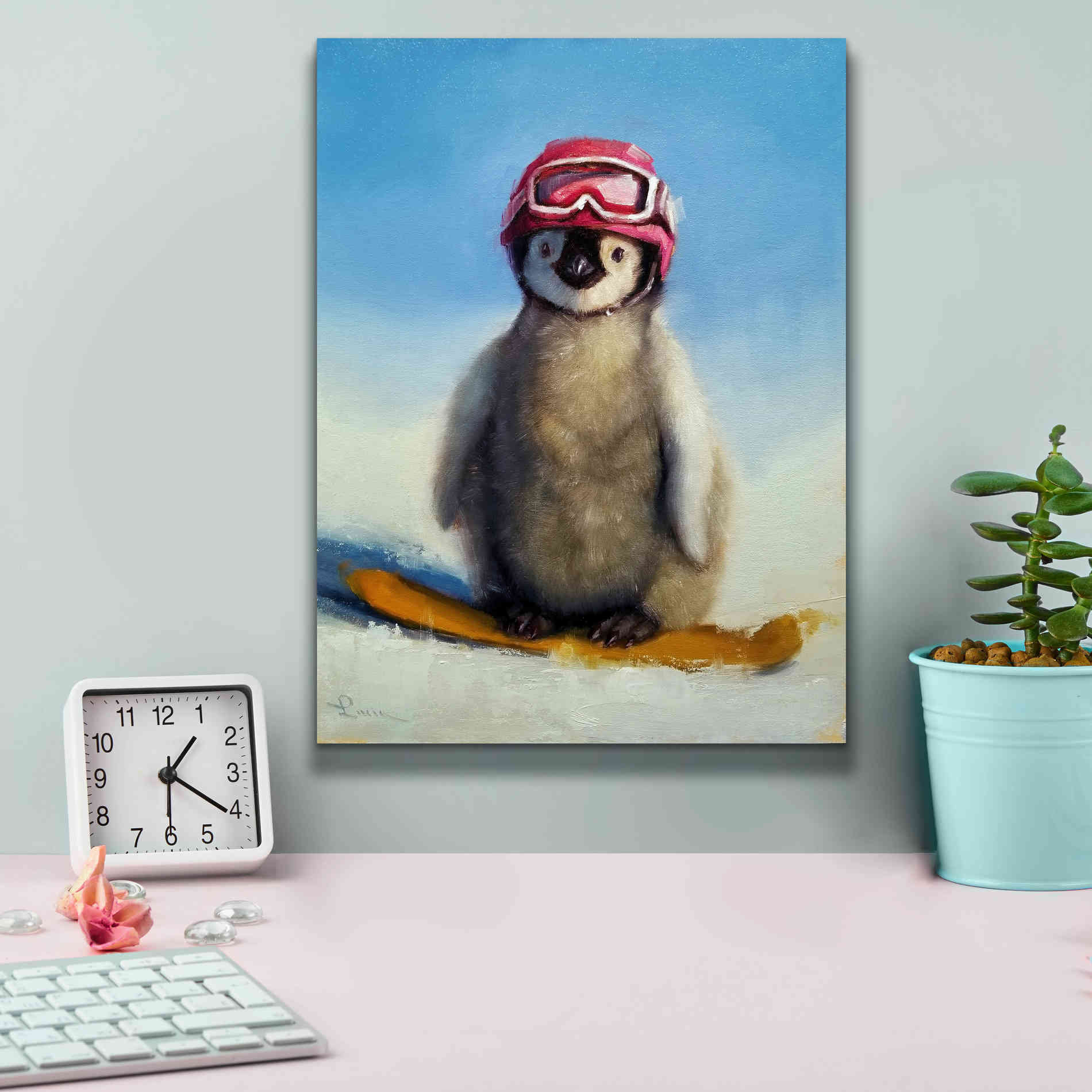'Snowboard Chic' by Lucia Heffernan, Canvas Wall Art,12x16