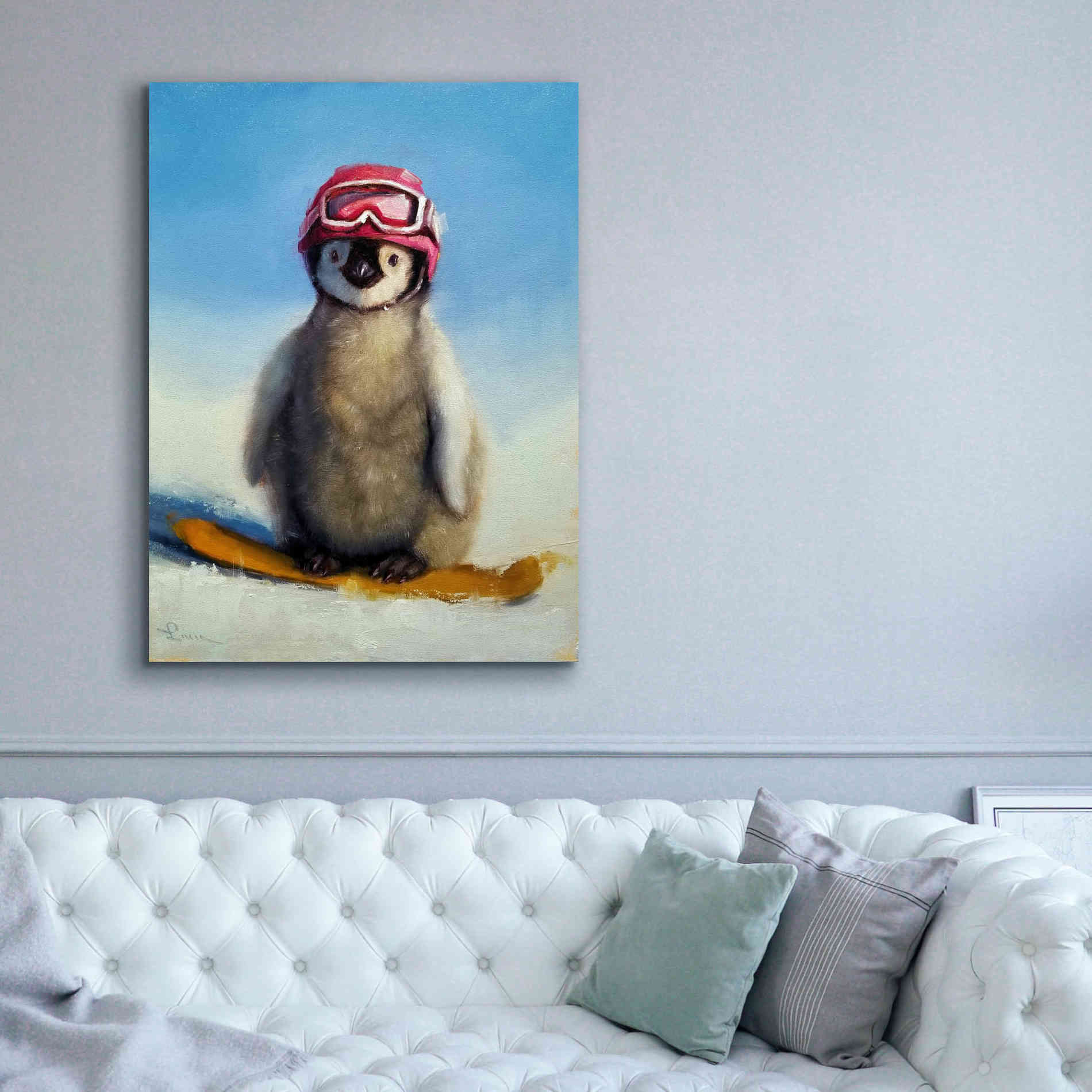 'Snowboard Chic' by Lucia Heffernan, Canvas Wall Art,40x54