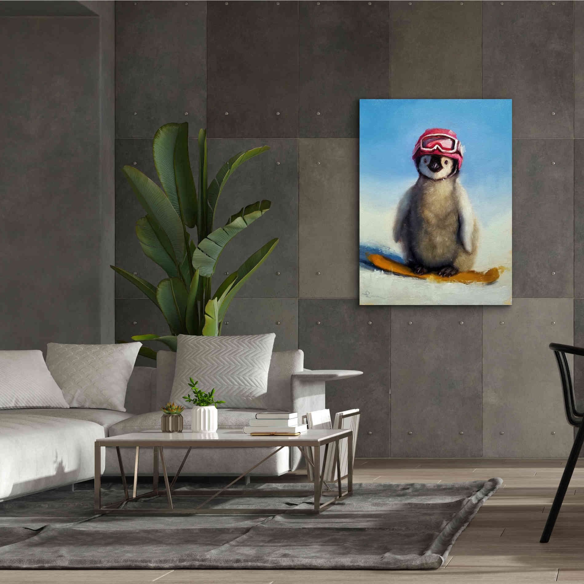 'Snowboard Chic' by Lucia Heffernan, Canvas Wall Art,40x54