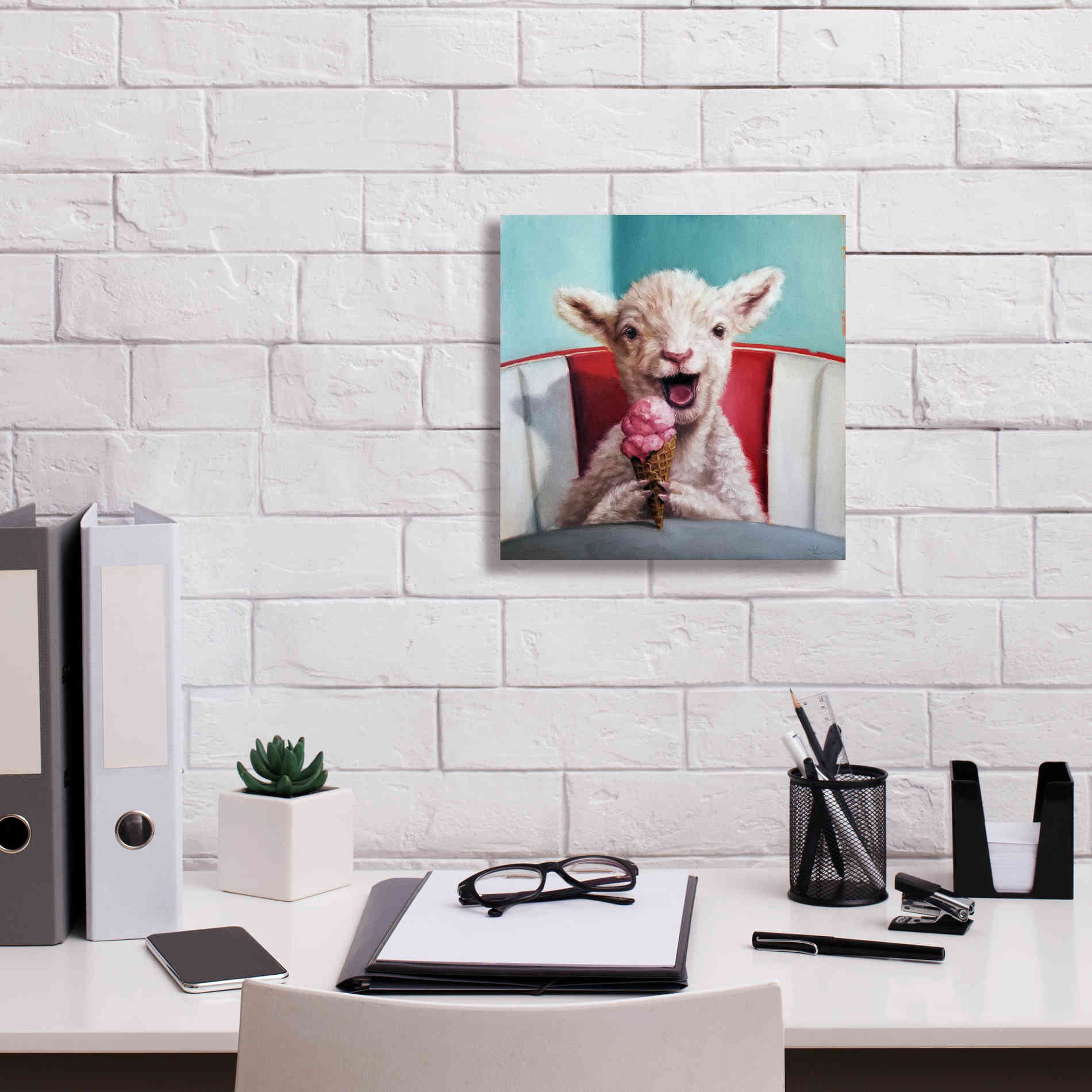 'Kiddie Cone' by Lucia Heffernan, Canvas Wall Art,12x12