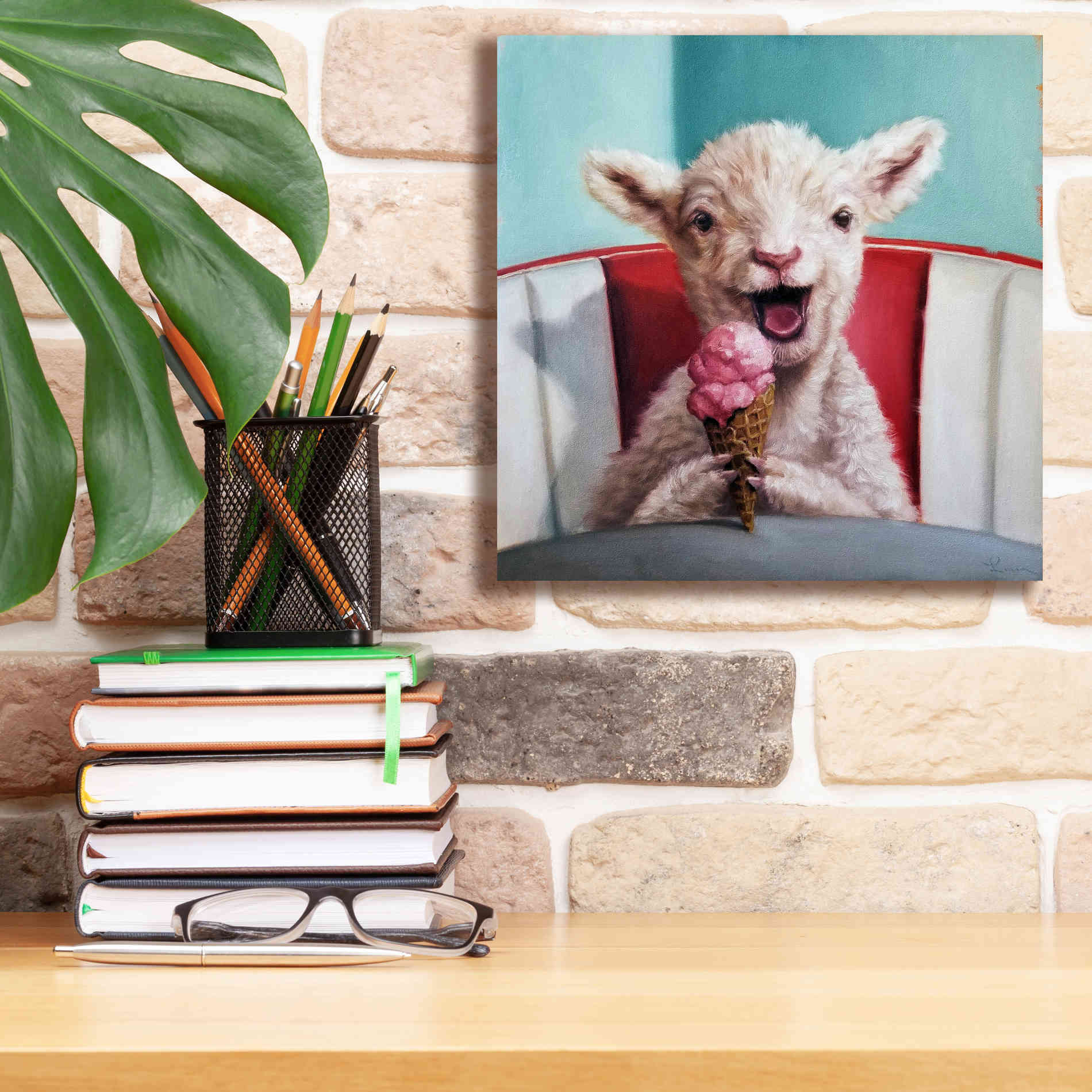 'Kiddie Cone' by Lucia Heffernan, Canvas Wall Art,12x12