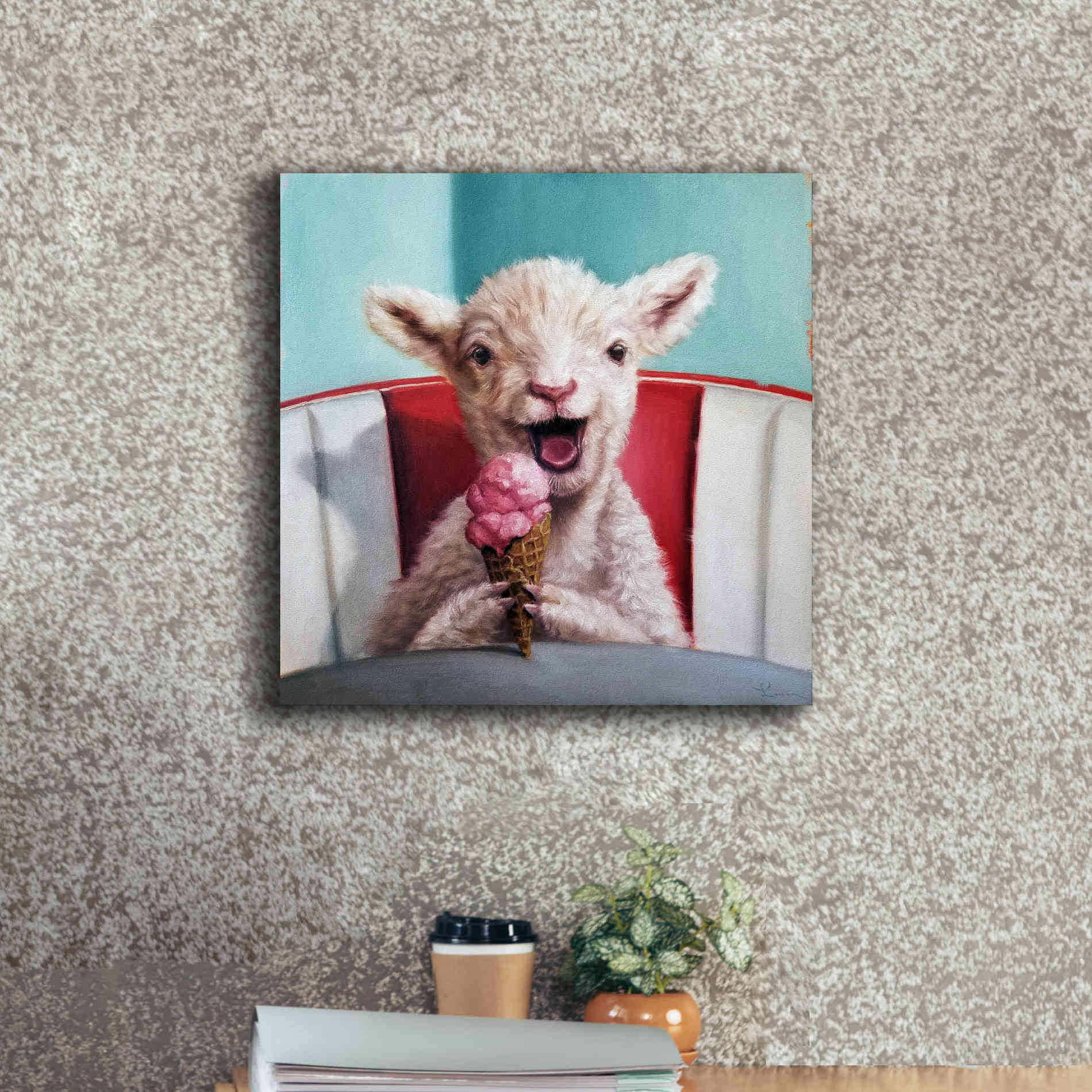 'Kiddie Cone' by Lucia Heffernan, Canvas Wall Art,18x18