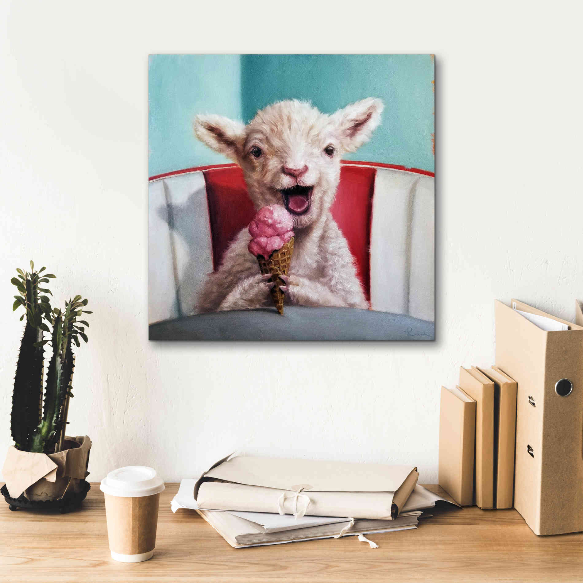 'Kiddie Cone' by Lucia Heffernan, Canvas Wall Art,18x18