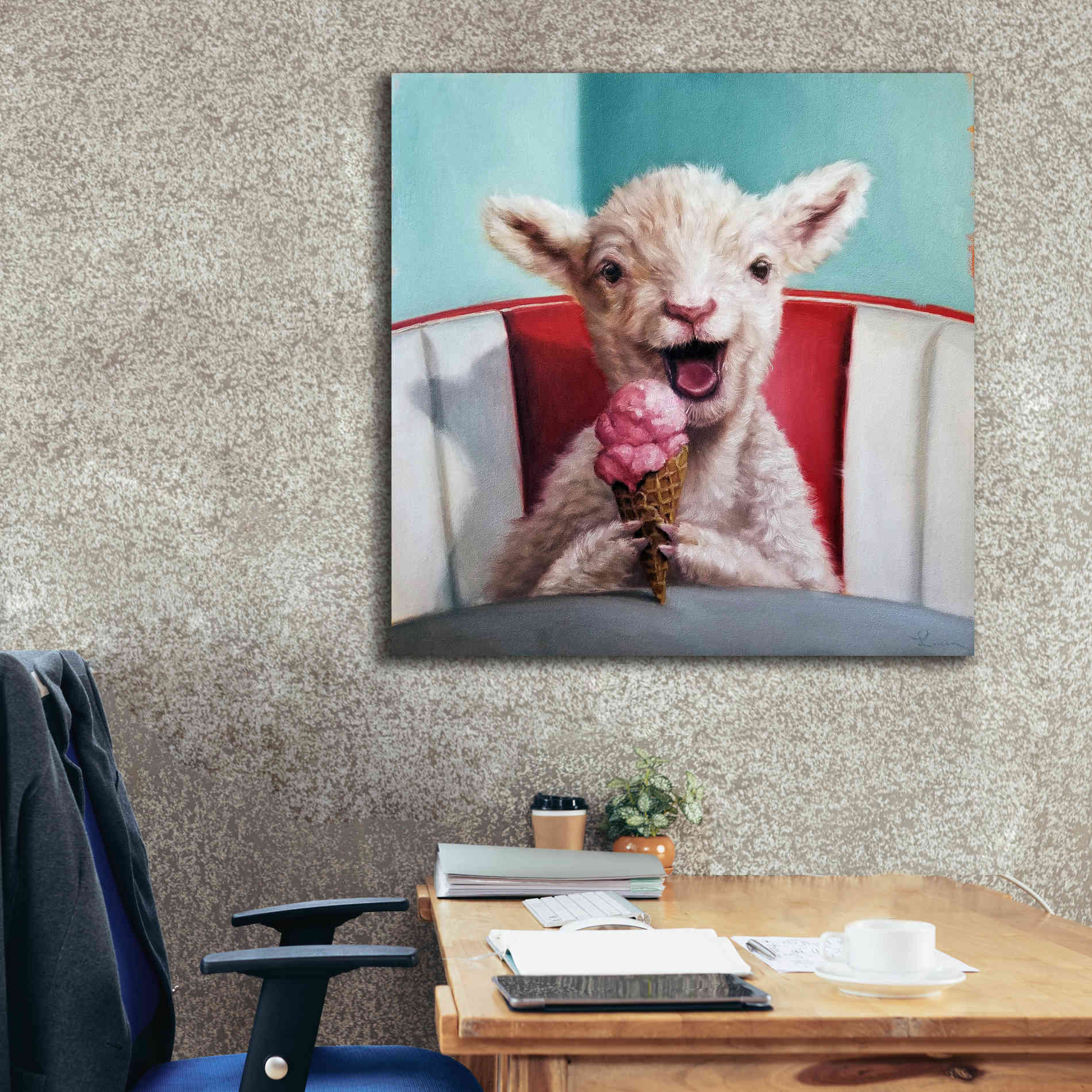 'Kiddie Cone' by Lucia Heffernan, Canvas Wall Art,37x37