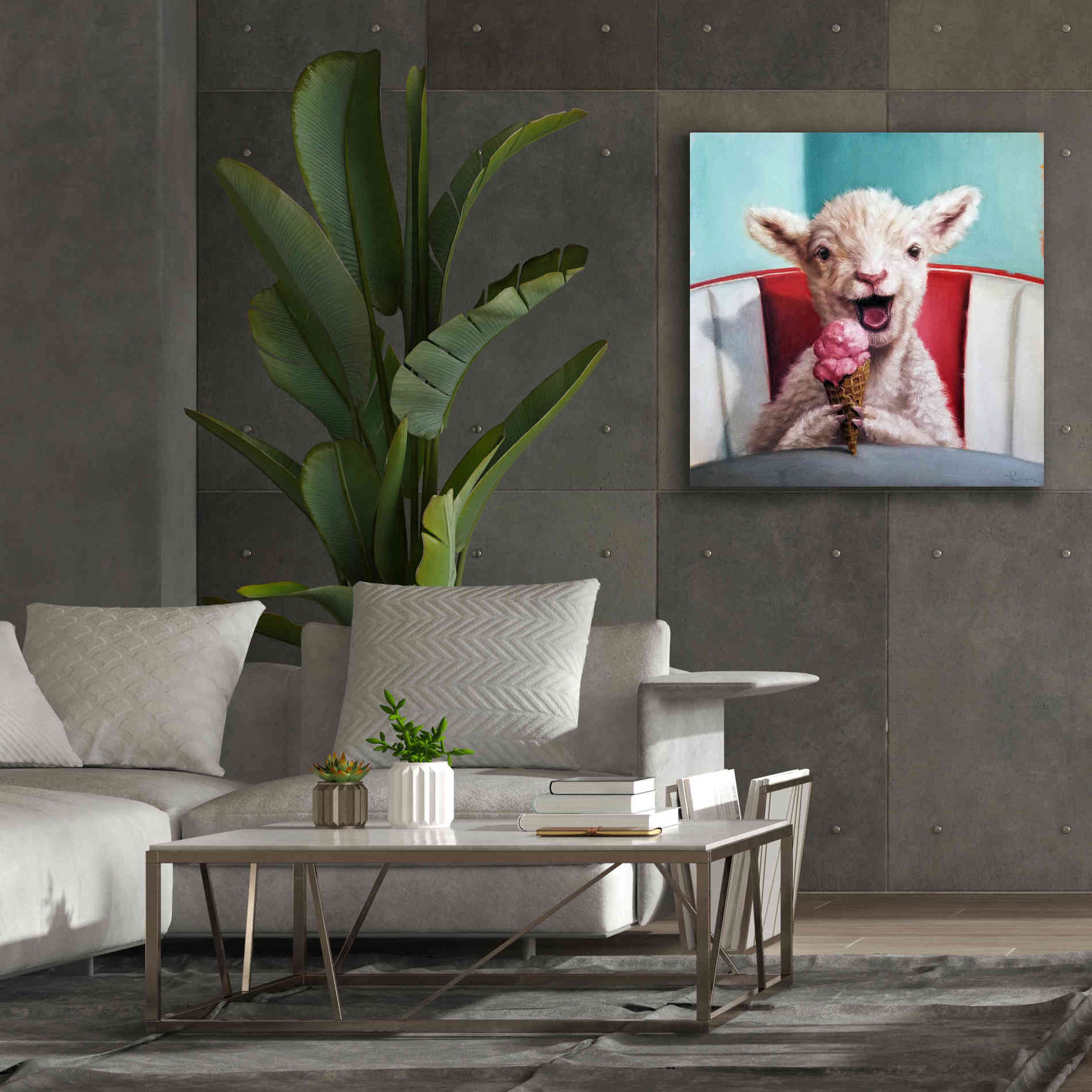 'Kiddie Cone' by Lucia Heffernan, Canvas Wall Art,37x37