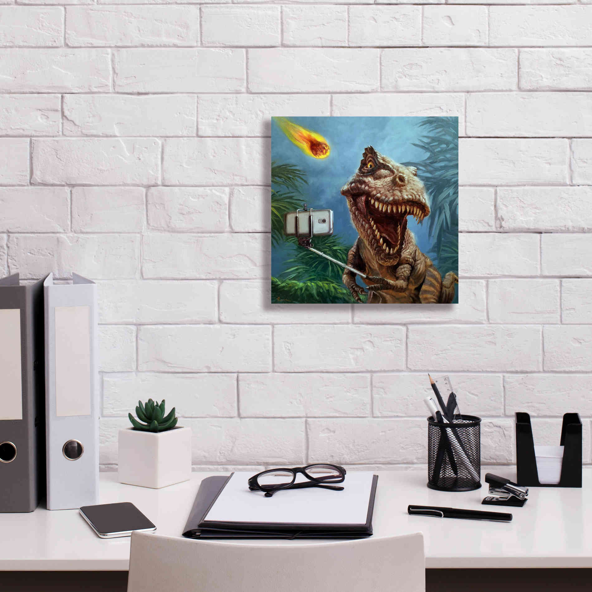 'Last Selfie' by Lucia Heffernan, Canvas Wall Art,12x12