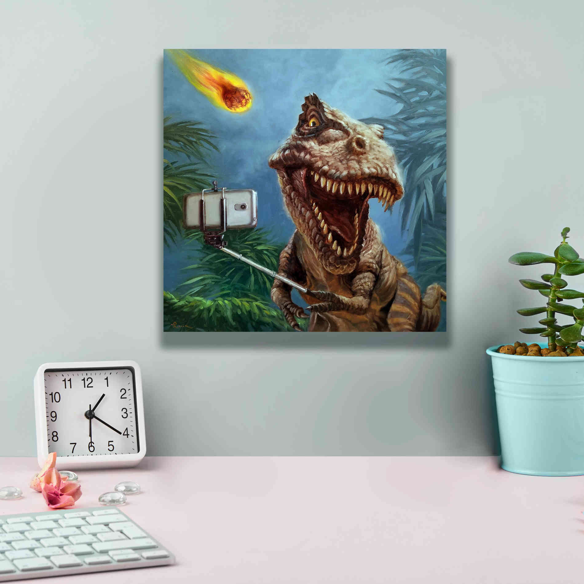 'Last Selfie' by Lucia Heffernan, Canvas Wall Art,12x12