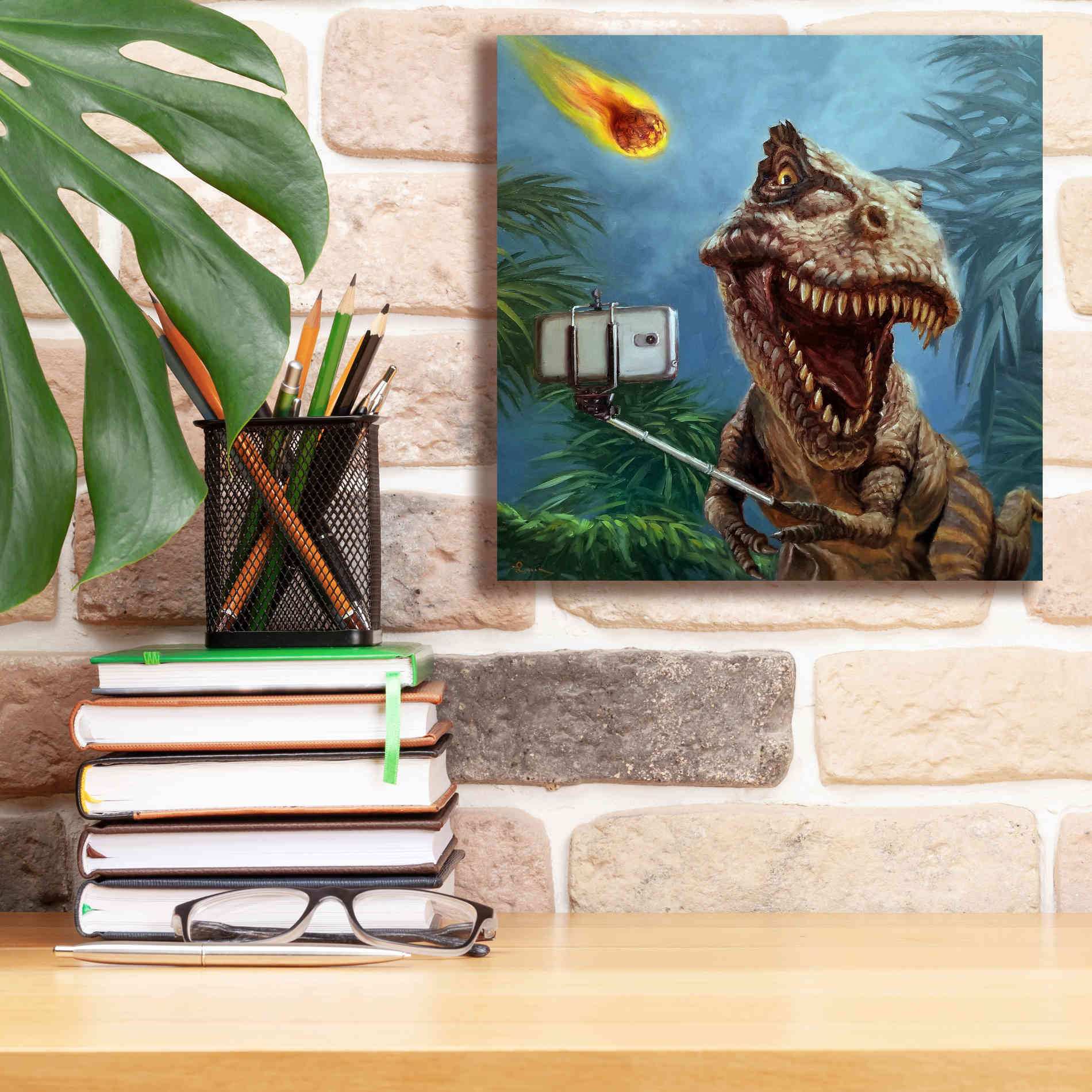 'Last Selfie' by Lucia Heffernan, Canvas Wall Art,12x12