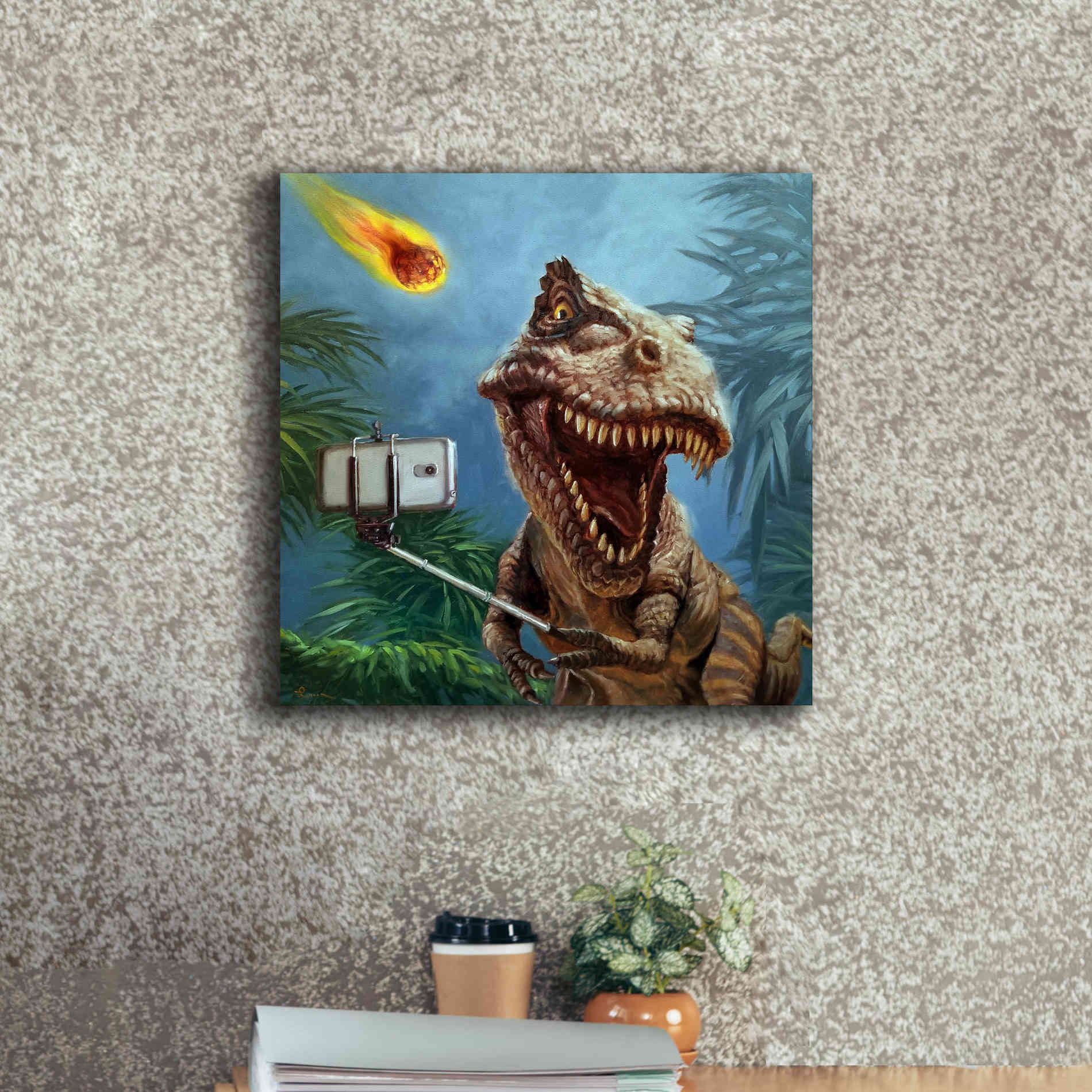 'Last Selfie' by Lucia Heffernan, Canvas Wall Art,18x18