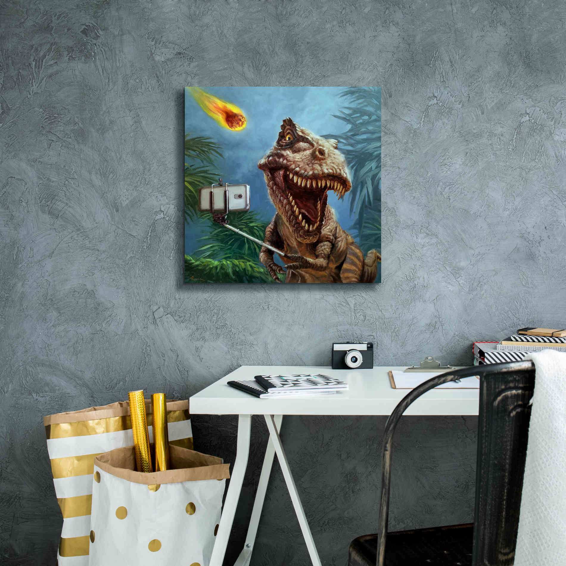 'Last Selfie' by Lucia Heffernan, Canvas Wall Art,18x18