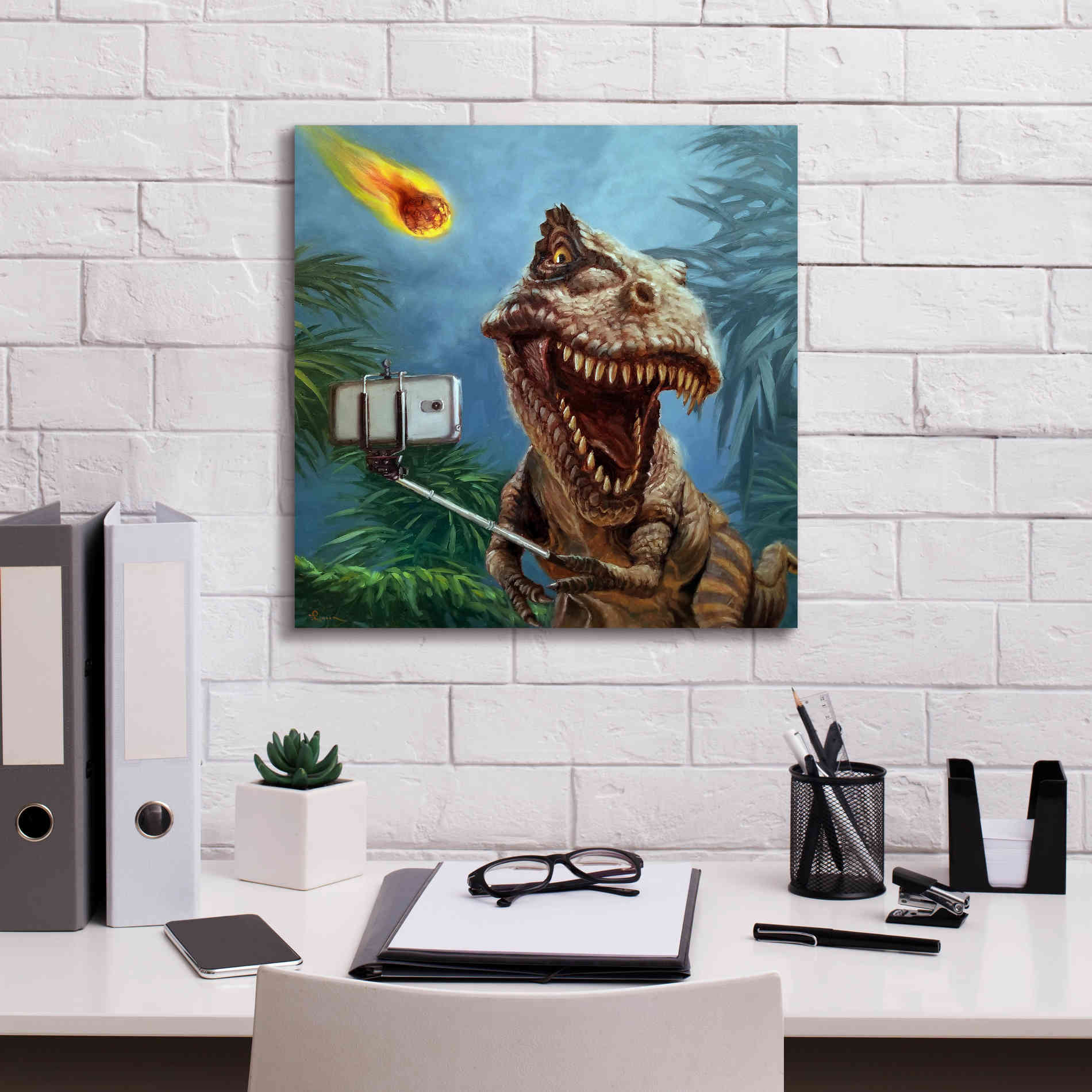 'Last Selfie' by Lucia Heffernan, Canvas Wall Art,18x18