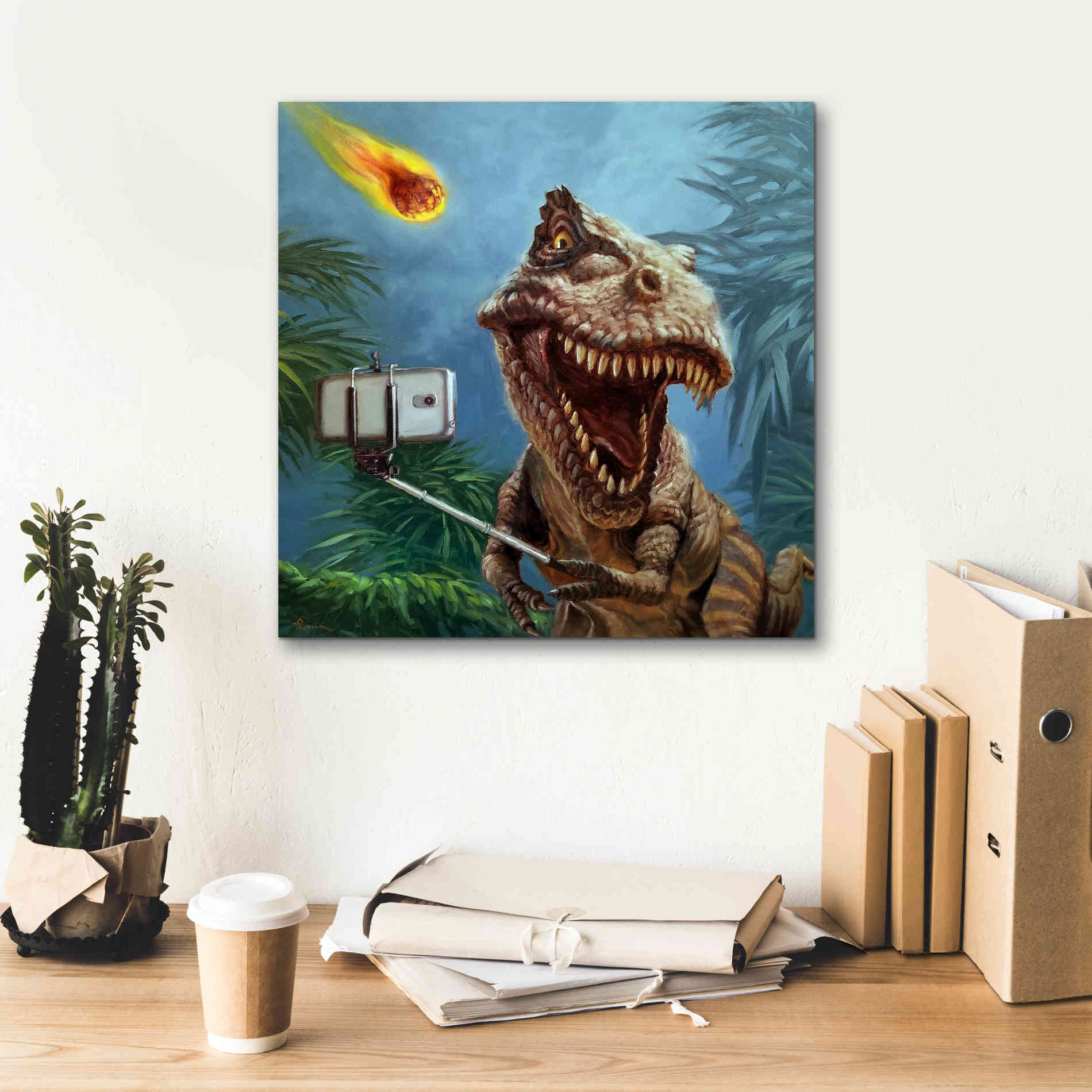 'Last Selfie' by Lucia Heffernan, Canvas Wall Art,18x18