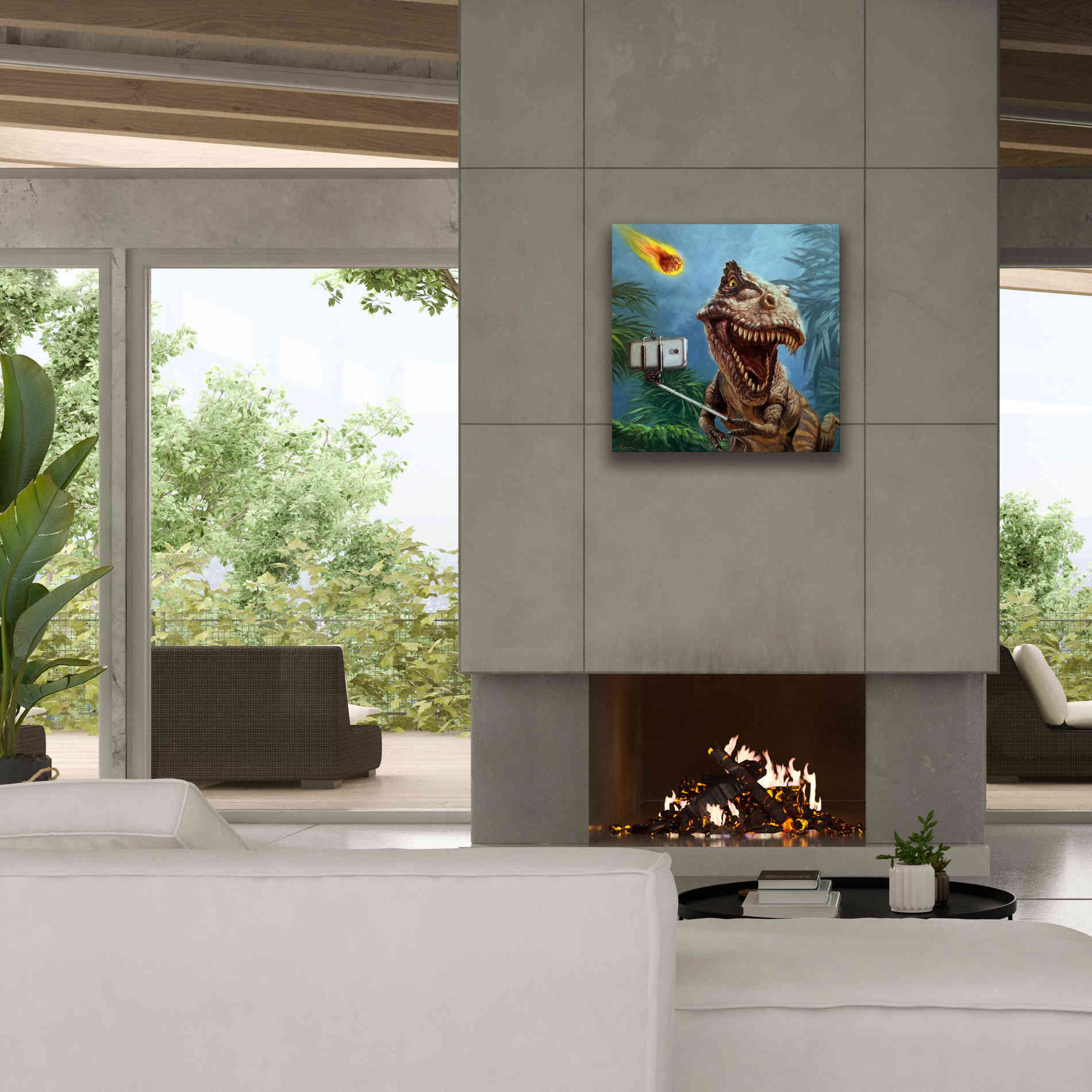 'Last Selfie' by Lucia Heffernan, Canvas Wall Art,26x26