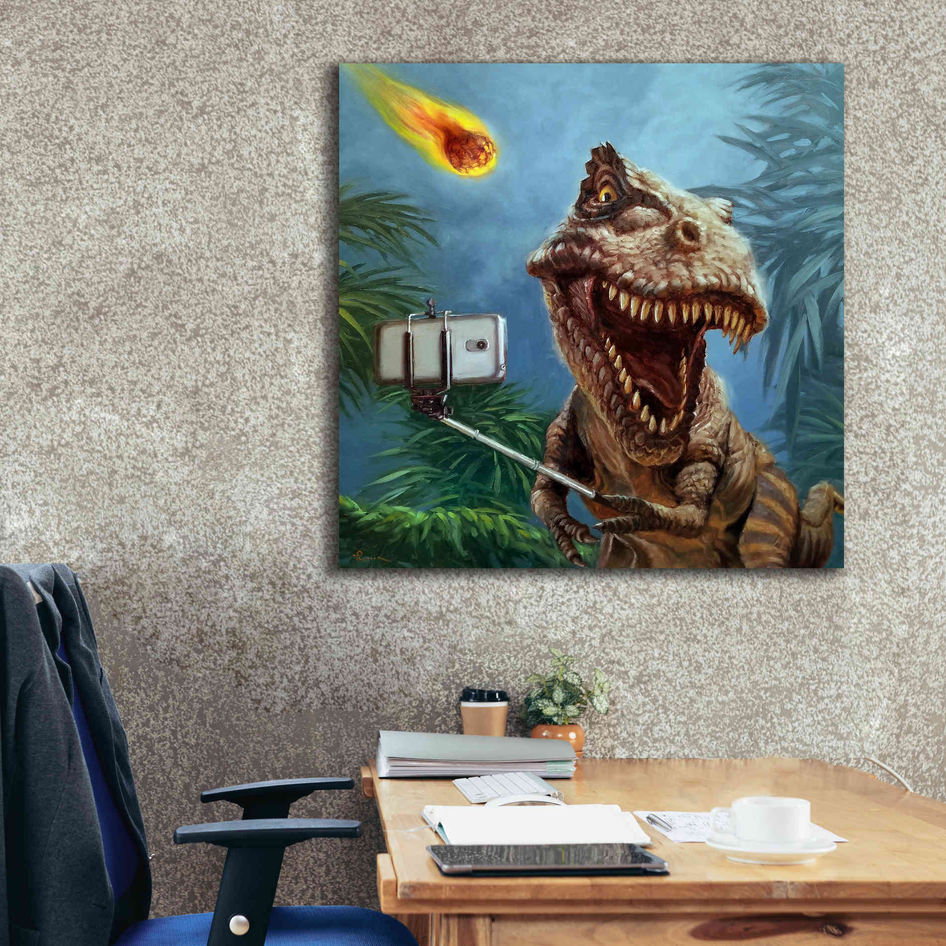 'Last Selfie' by Lucia Heffernan, Canvas Wall Art,37x37