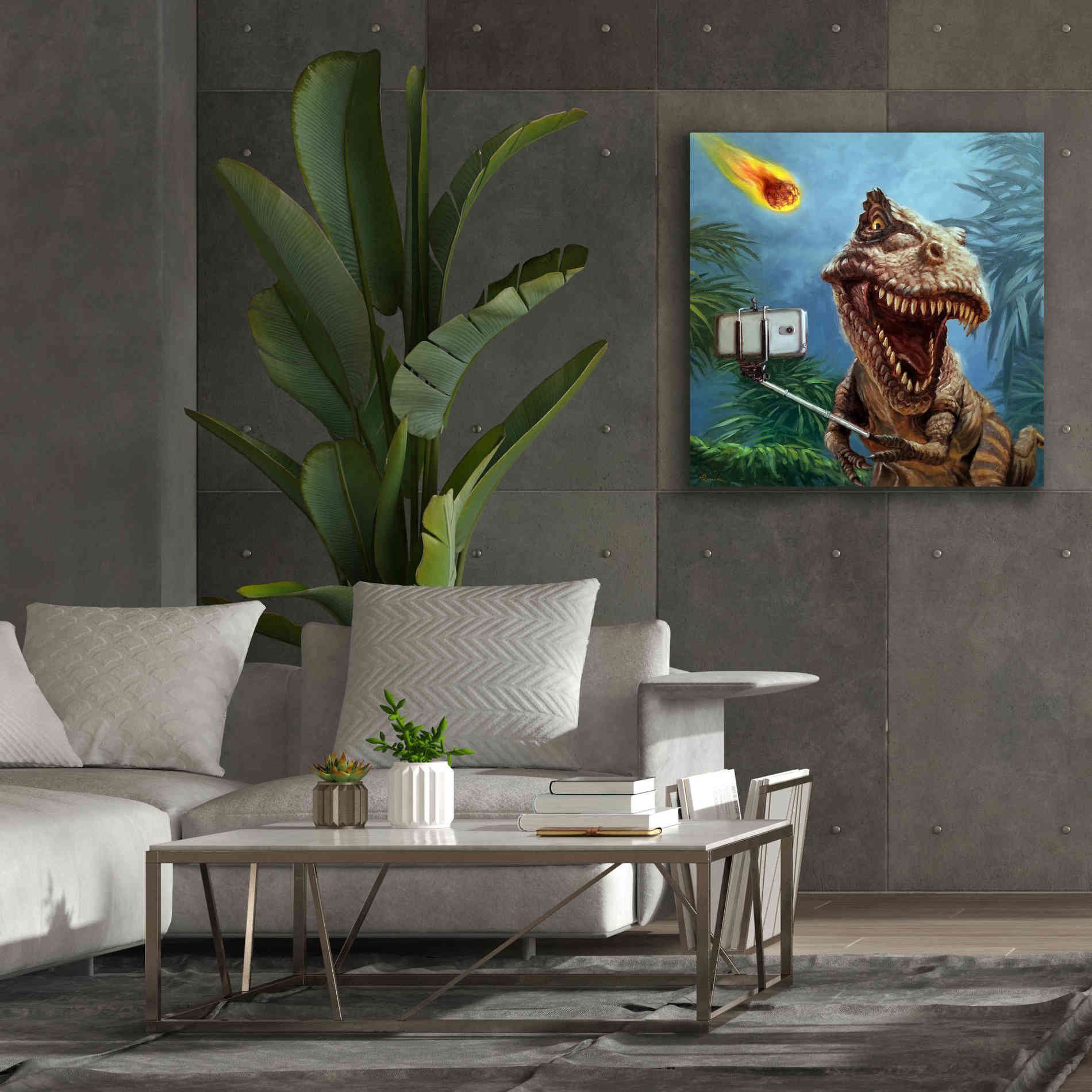 'Last Selfie' by Lucia Heffernan, Canvas Wall Art,37x37