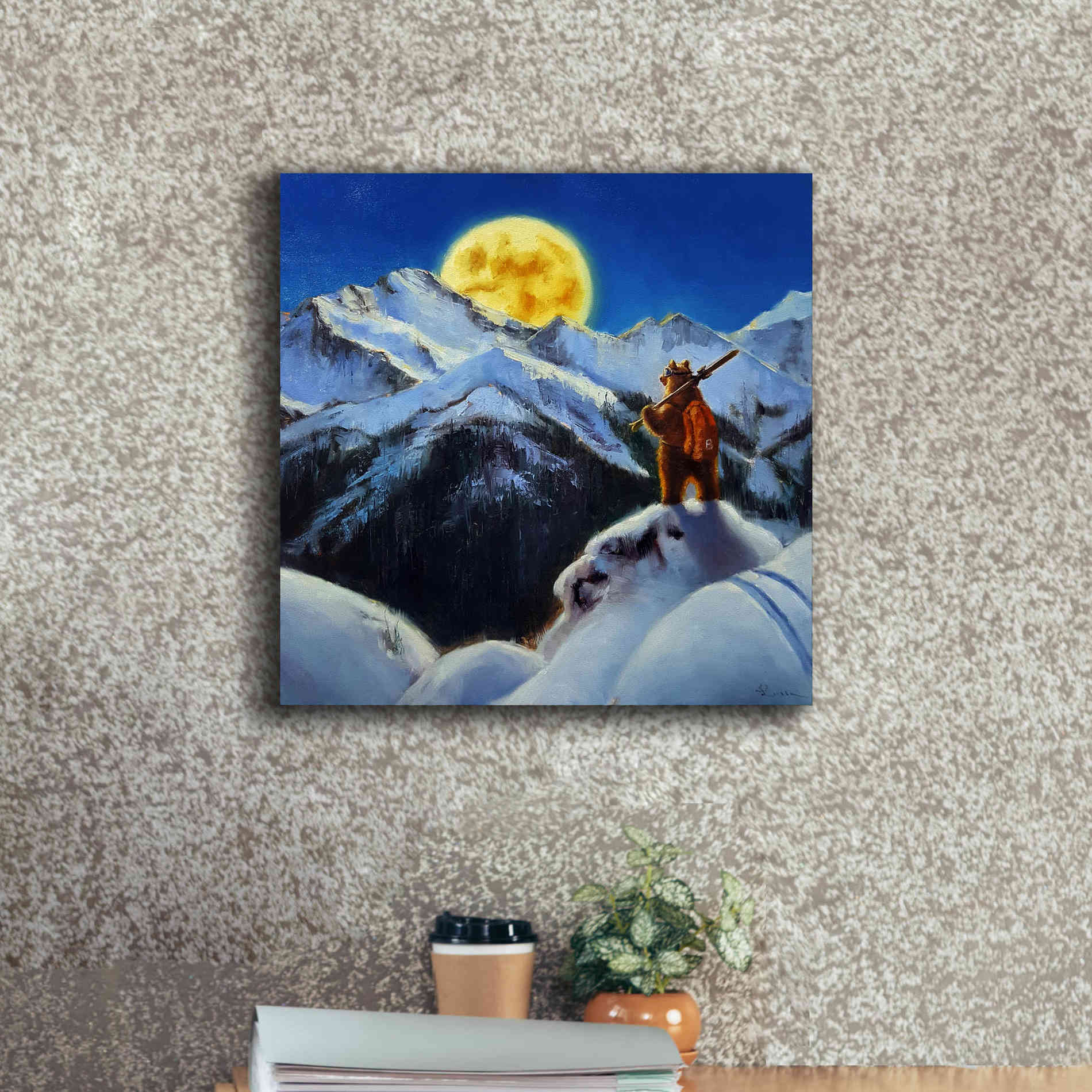 'Night Patrol 2' by Lucia Heffernan, Canvas Wall Art,18x18