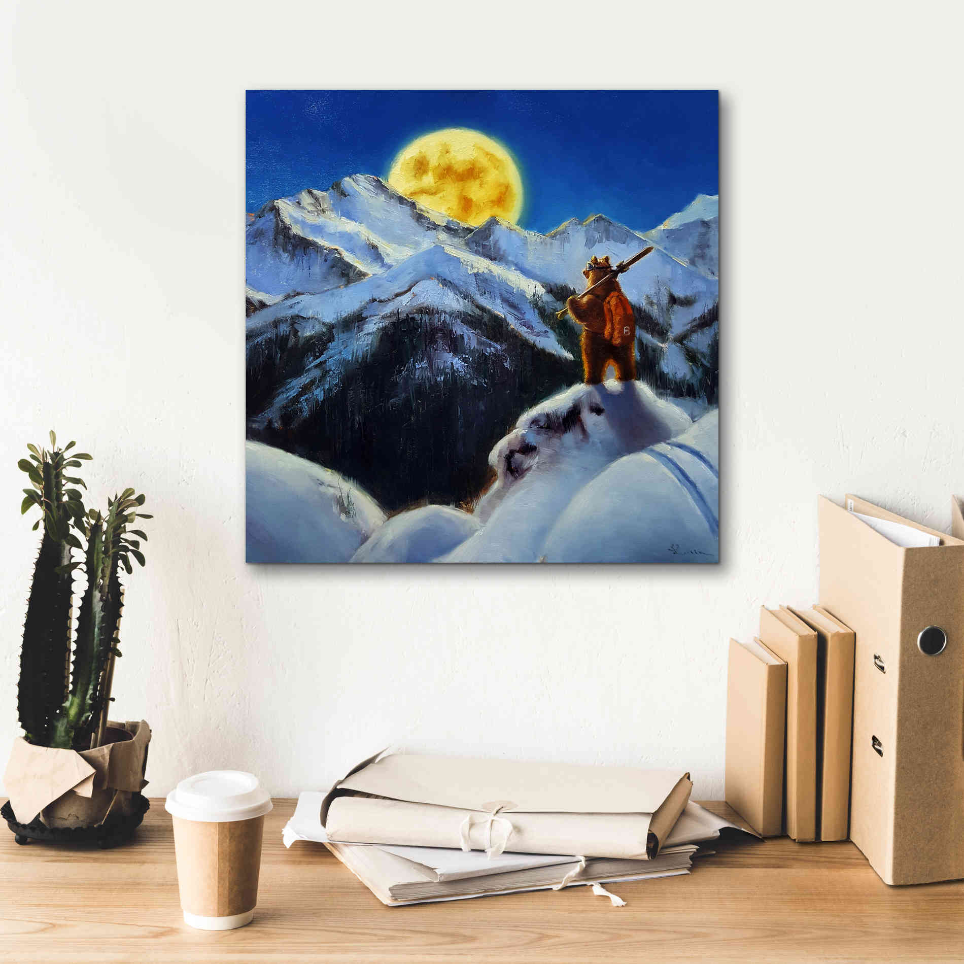 'Night Patrol 2' by Lucia Heffernan, Canvas Wall Art,18x18