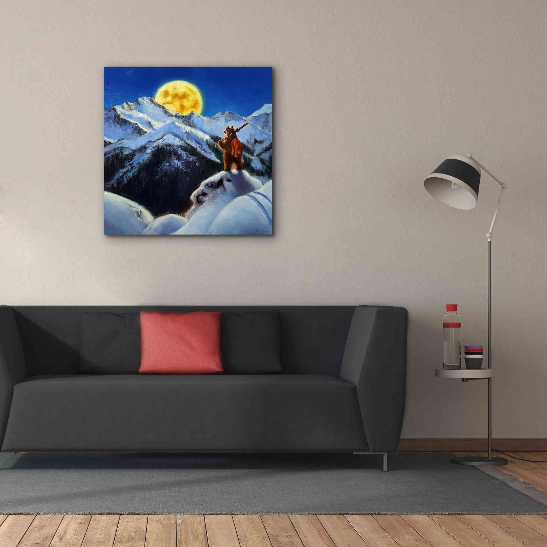 'Night Patrol 2' by Lucia Heffernan, Canvas Wall Art,37x37