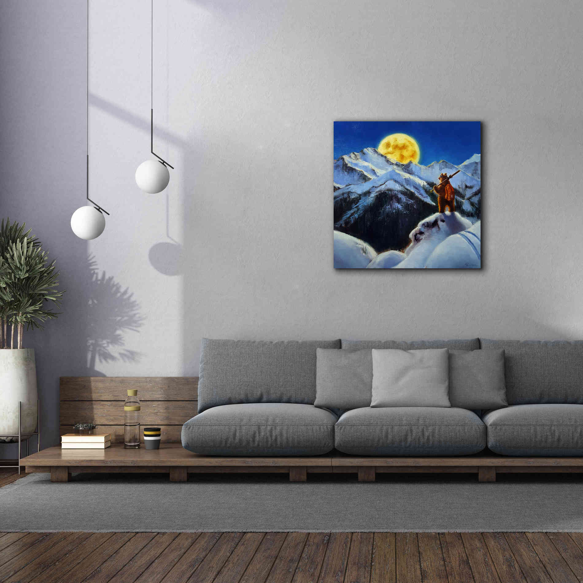 'Night Patrol 2' by Lucia Heffernan, Canvas Wall Art,37x37