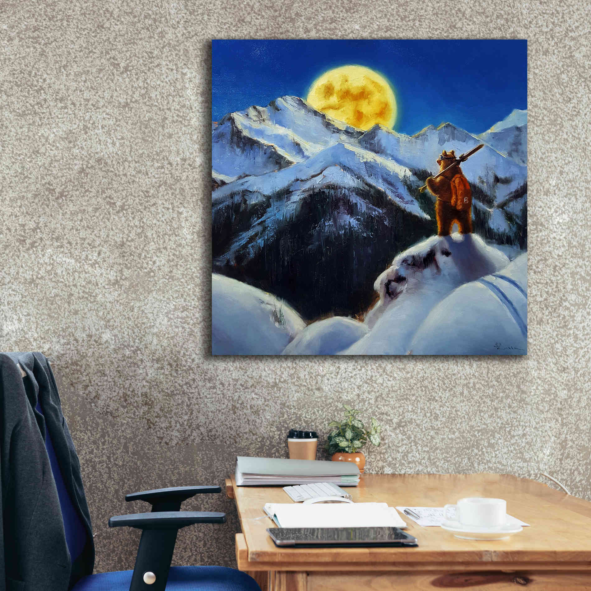 'Night Patrol 2' by Lucia Heffernan, Canvas Wall Art,37x37