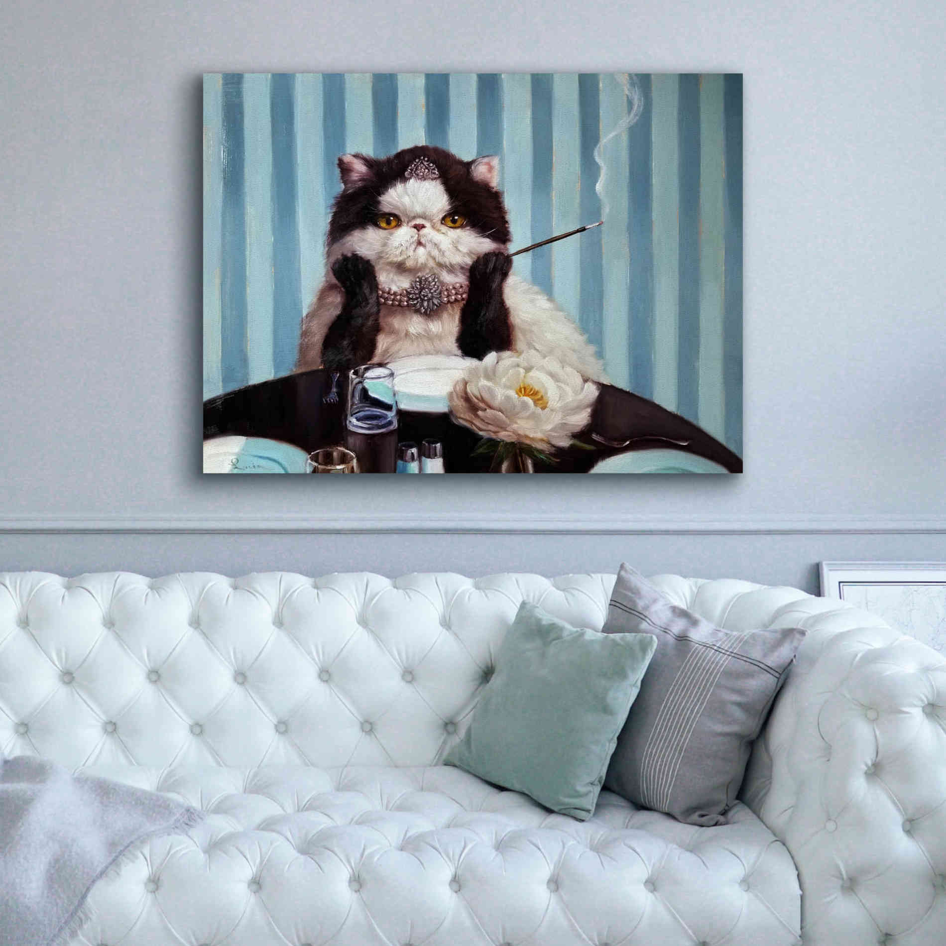 'Breakfast at Tiffanyâ€™s' by Lucia Heffernan, Canvas Wall Art,54x40