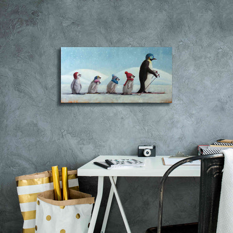 Image of 'Ski School' by Lucia Heffernan, Canvas Wall Art,24x12