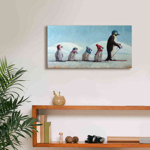Image of 'Ski School' by Lucia Heffernan, Canvas Wall Art,24x12