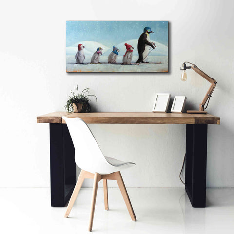 Image of 'Ski School' by Lucia Heffernan, Canvas Wall Art,40x20