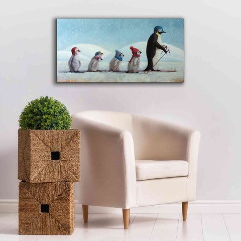 Image of 'Ski School' by Lucia Heffernan, Canvas Wall Art,40x20