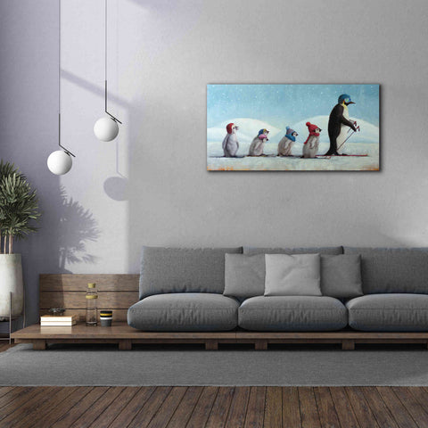 Image of 'Ski School' by Lucia Heffernan, Canvas Wall Art,60x30