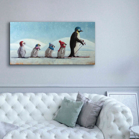 Image of 'Ski School' by Lucia Heffernan, Canvas Wall Art,60x30