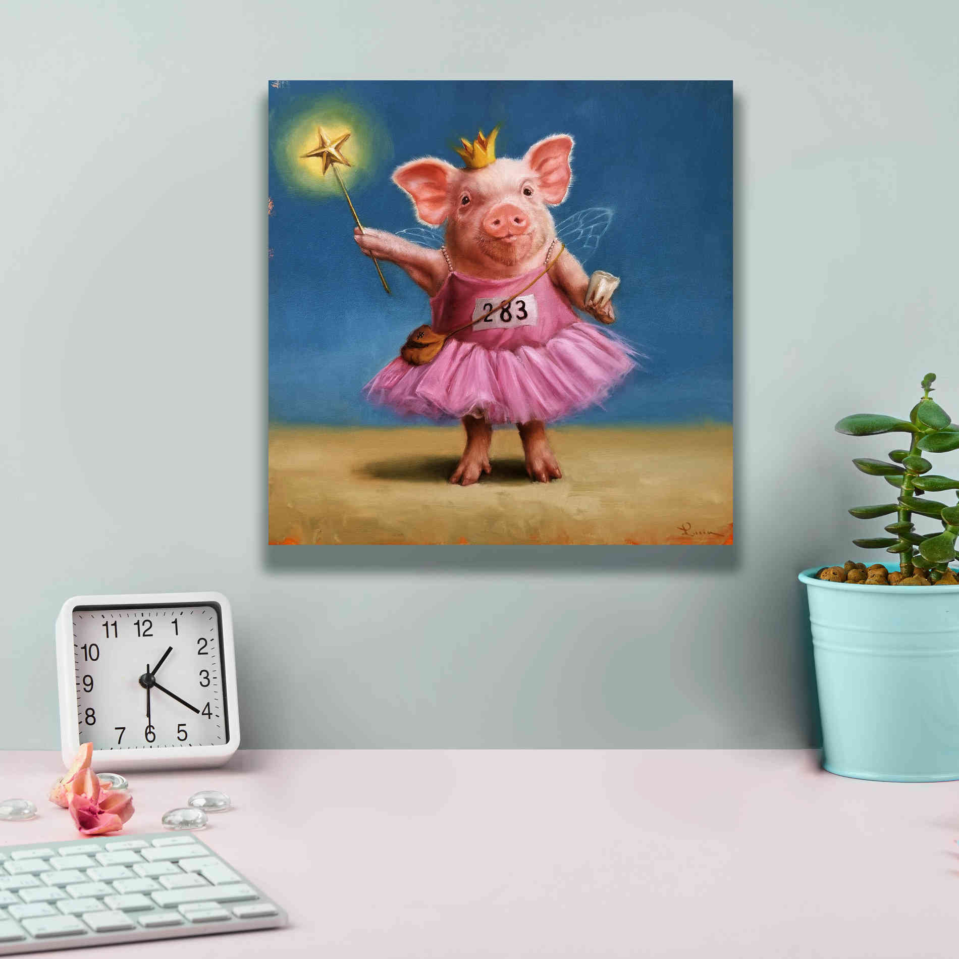 'Tooth Fairy' by Lucia Heffernan, Canvas Wall Art,12x12
