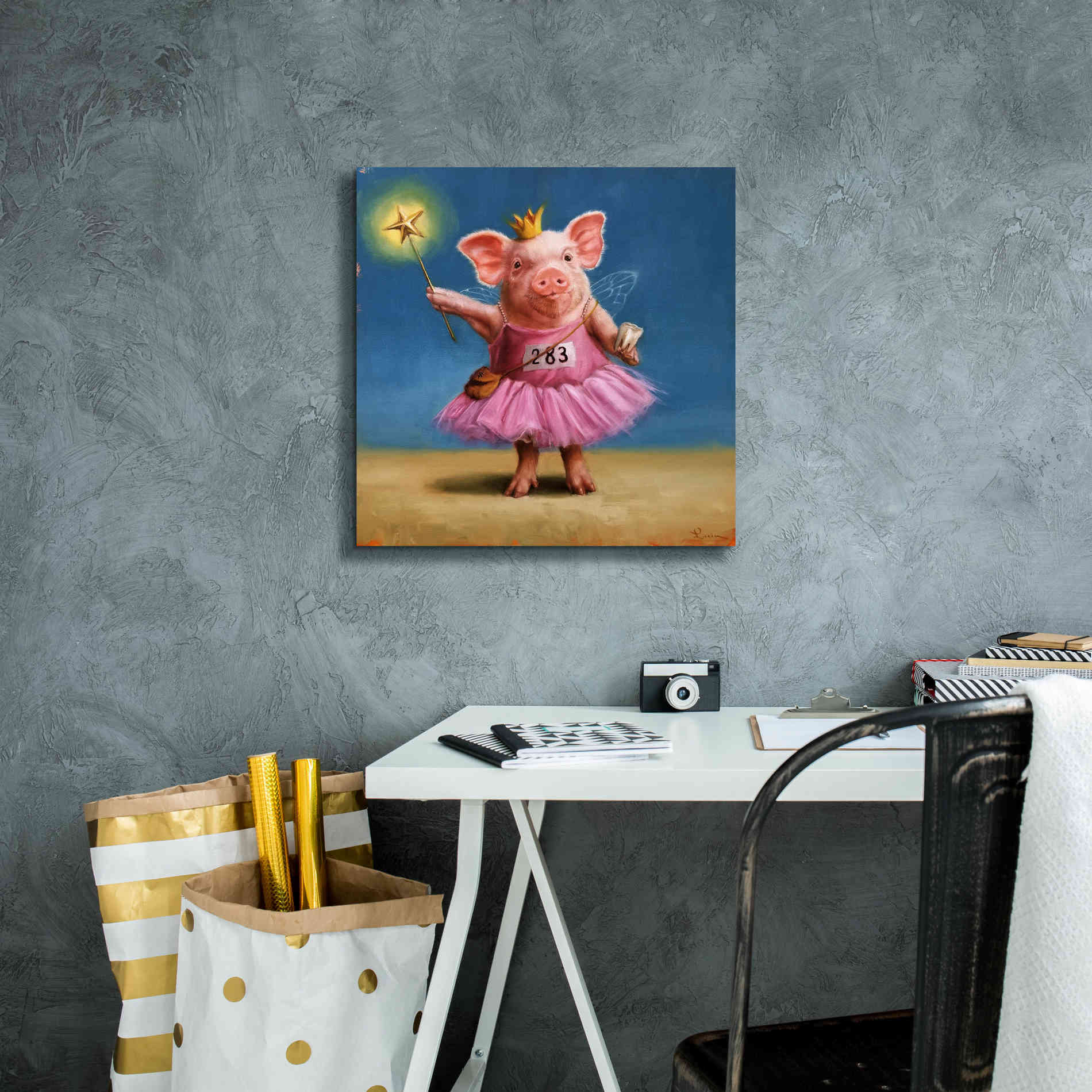 'Tooth Fairy' by Lucia Heffernan, Canvas Wall Art,18x18