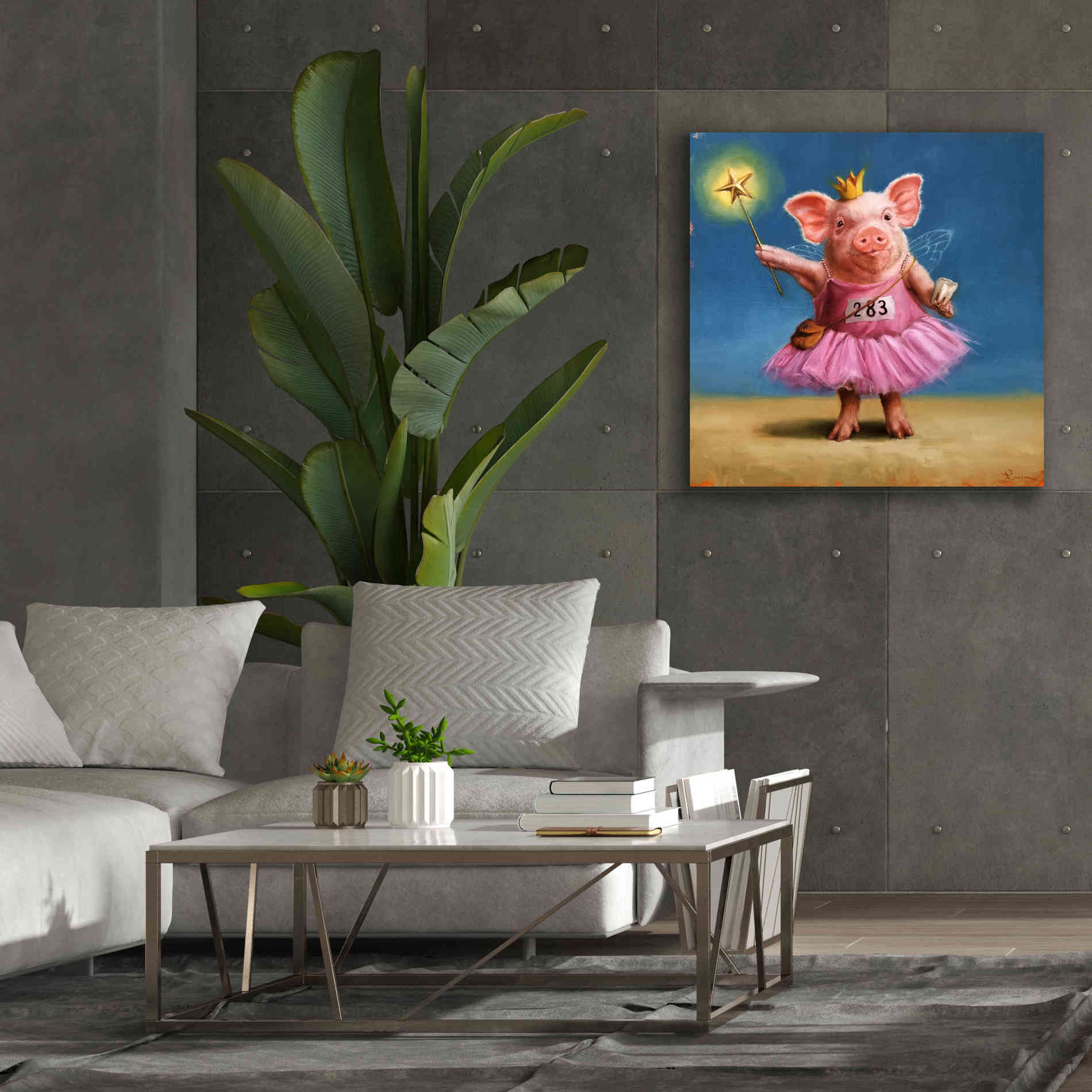 'Tooth Fairy' by Lucia Heffernan, Canvas Wall Art,37x37