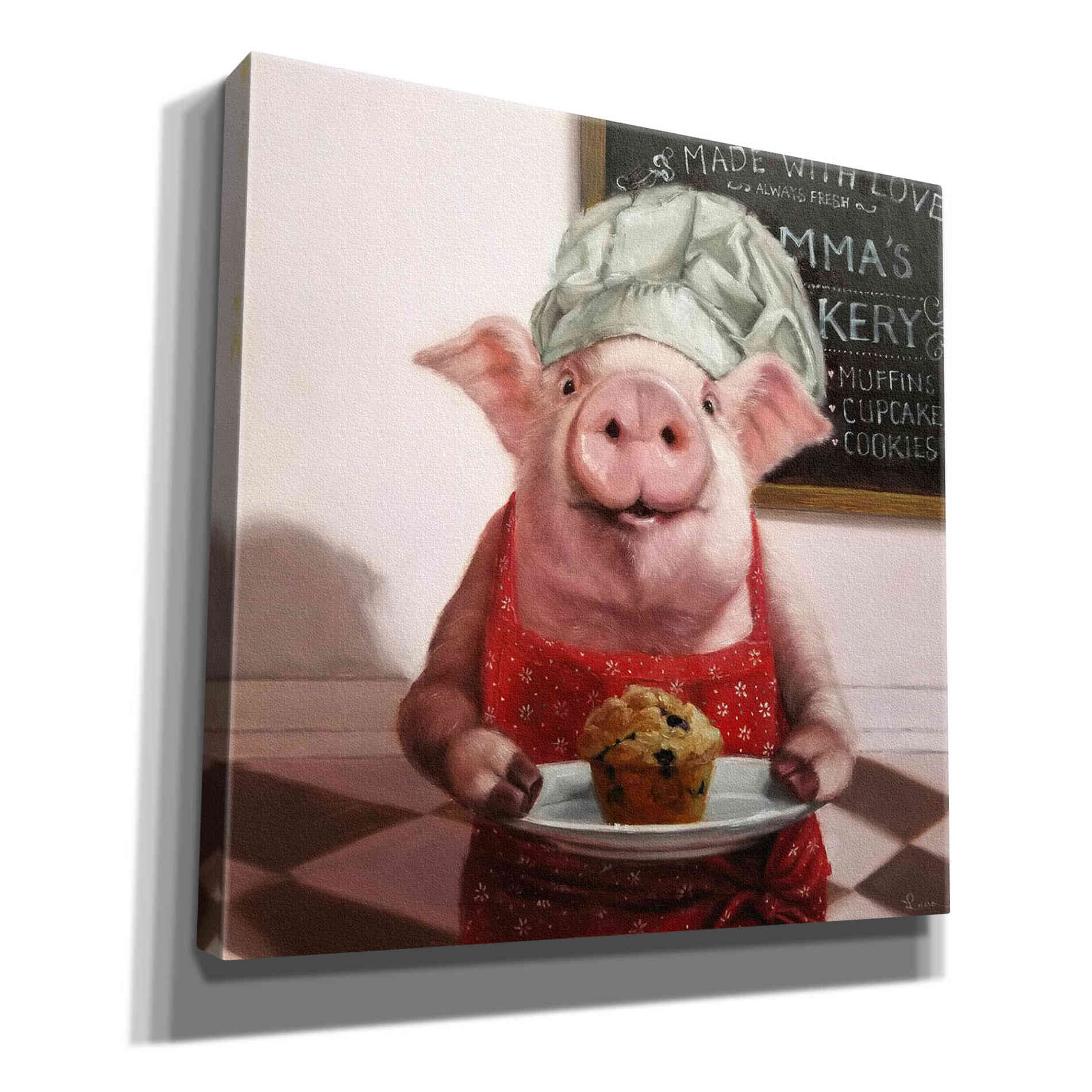 'Pinkies Bakery' by Lucia Heffernan, Canvas Wall Art