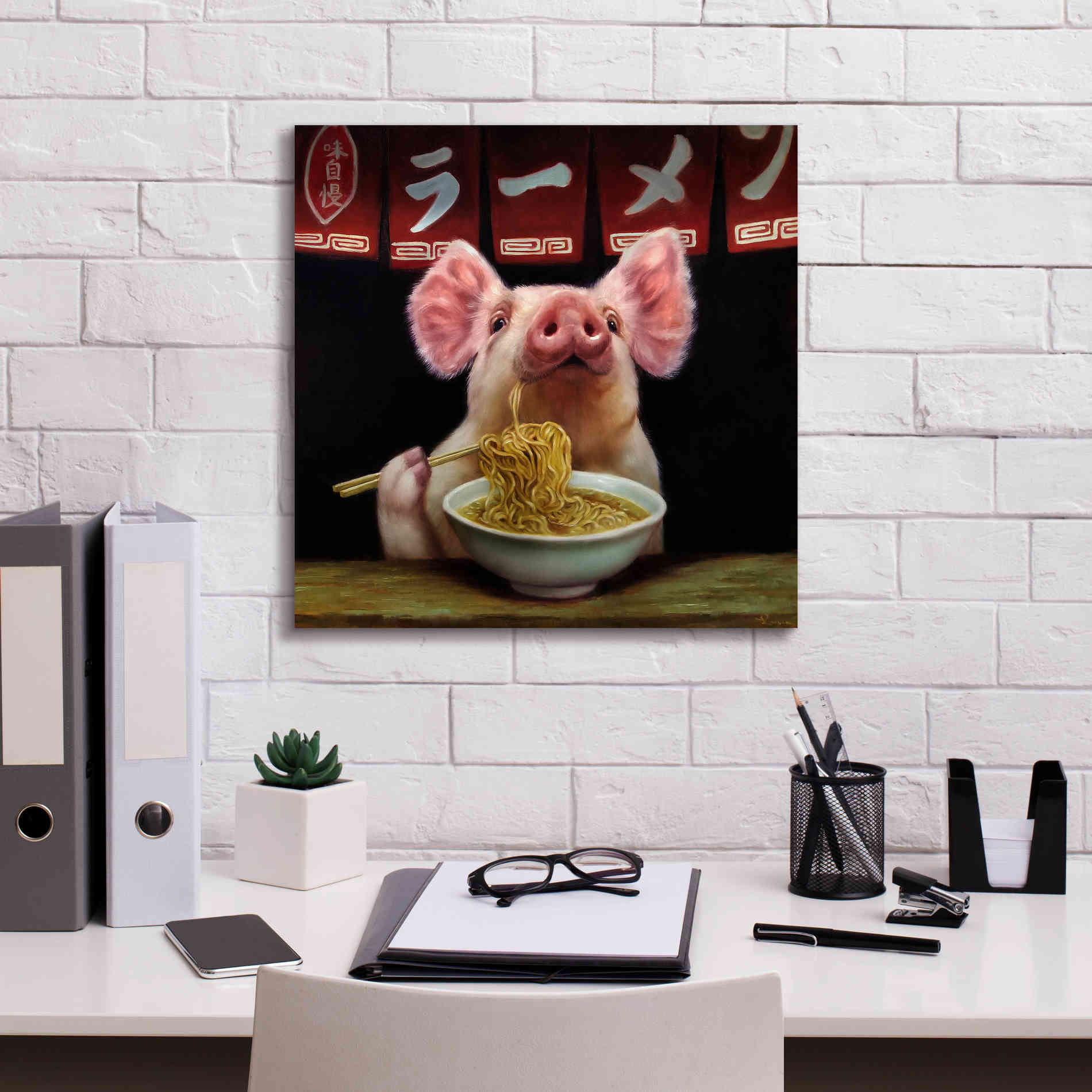 'Oodles of Noodles' by Lucia Heffernan, Canvas Wall Art,18x18