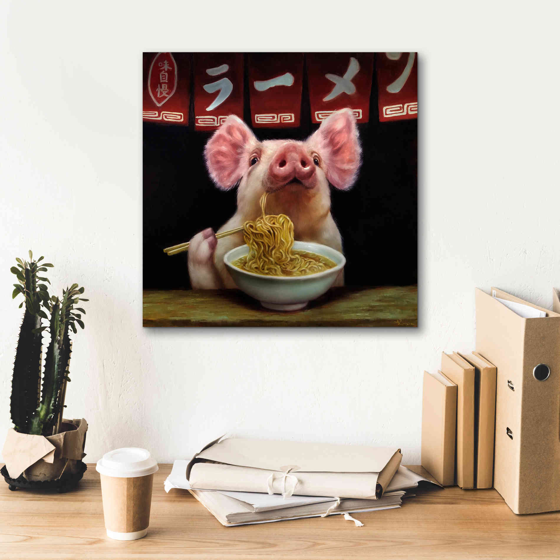 'Oodles of Noodles' by Lucia Heffernan, Canvas Wall Art,18x18