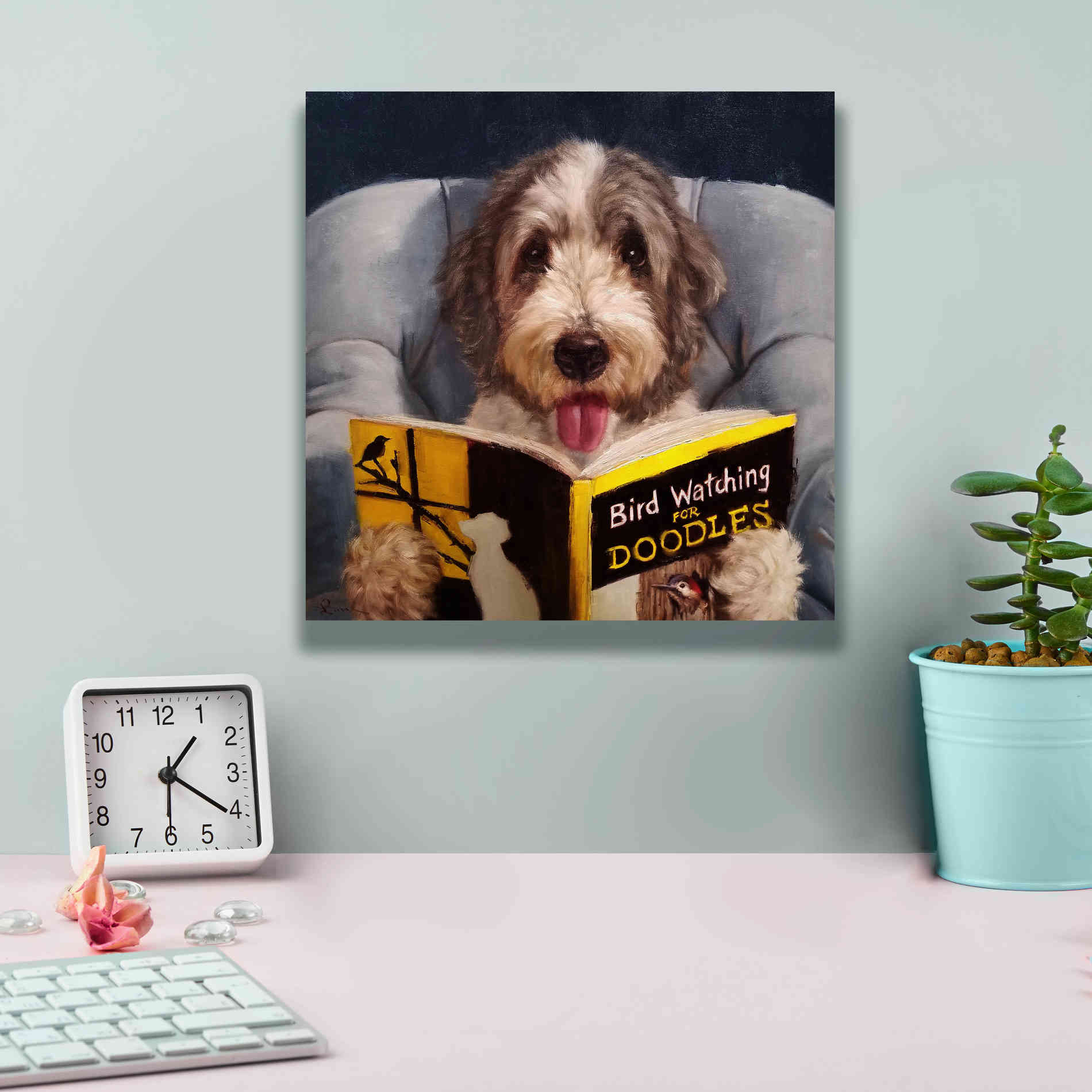 'Ornithology For Doodles' by Lucia Heffernan, Canvas Wall Art,12x12