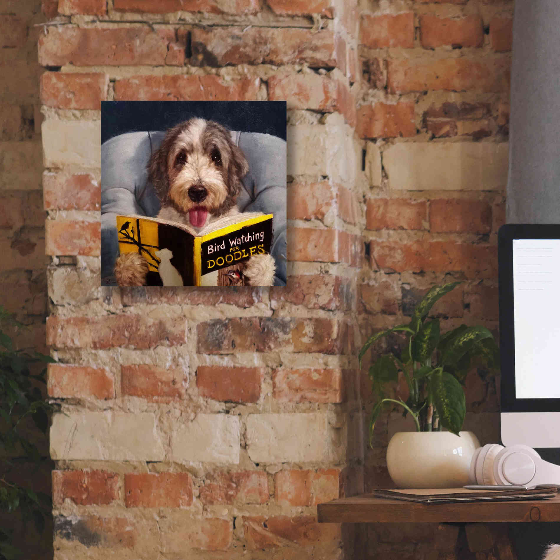 'Ornithology For Doodles' by Lucia Heffernan, Canvas Wall Art,12x12