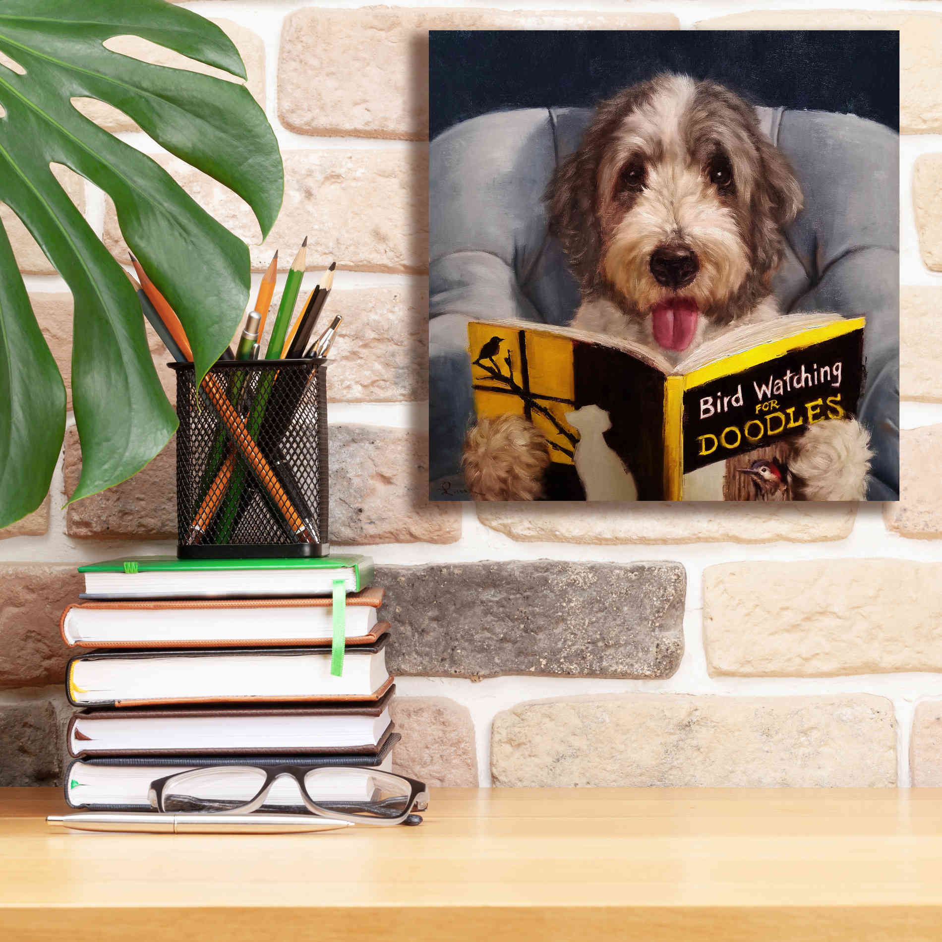 'Ornithology For Doodles' by Lucia Heffernan, Canvas Wall Art,12x12