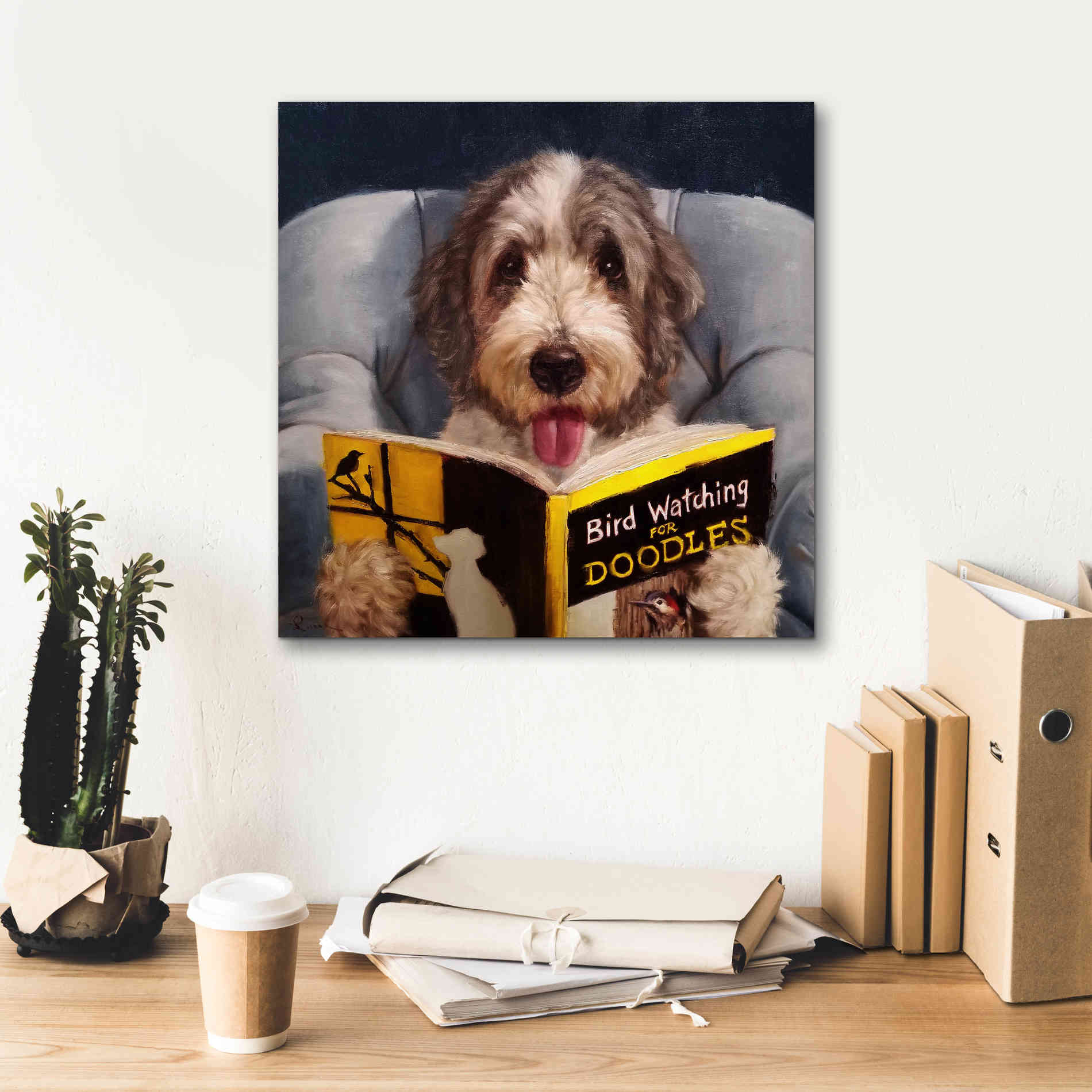 'Ornithology For Doodles' by Lucia Heffernan, Canvas Wall Art,18x18