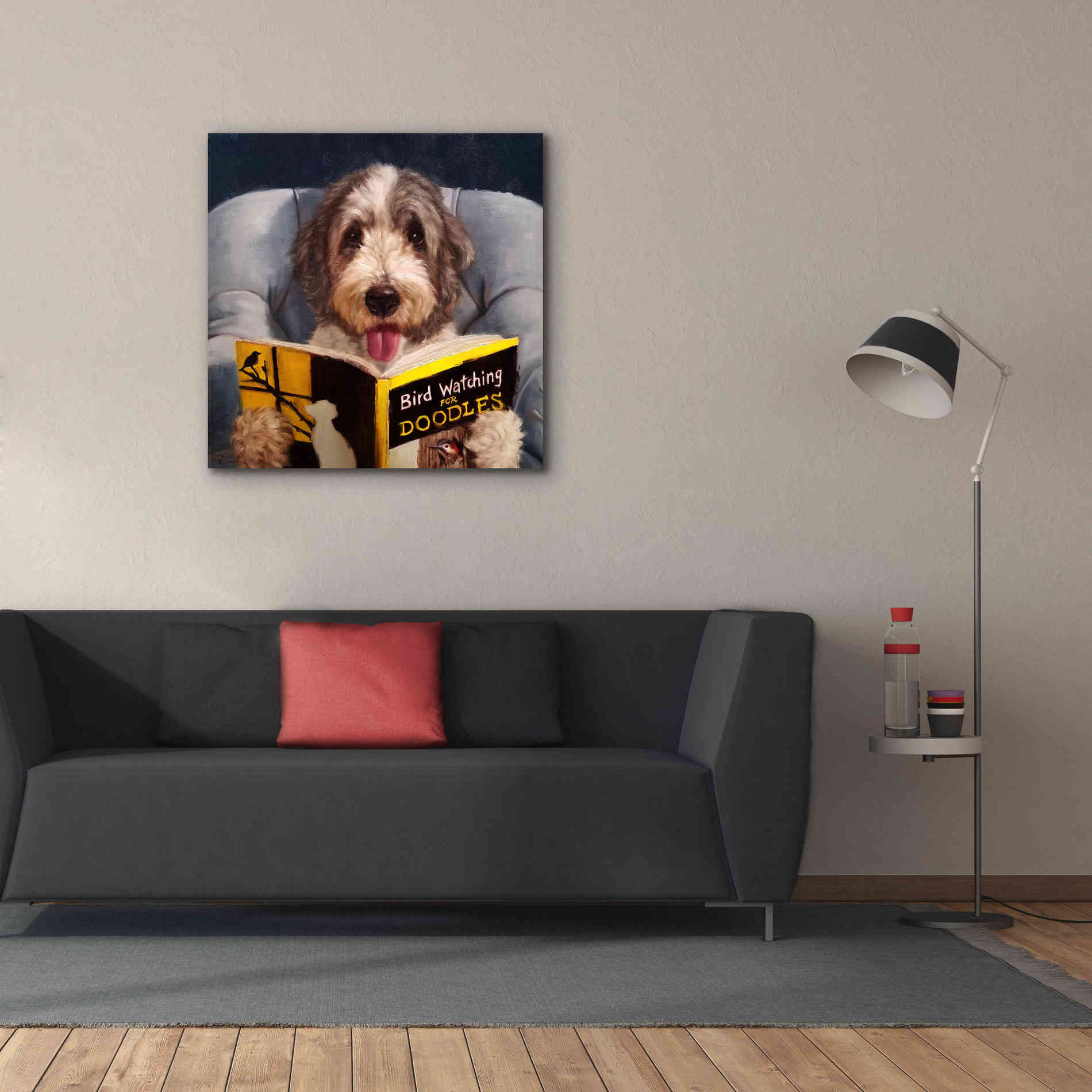 'Ornithology For Doodles' by Lucia Heffernan, Canvas Wall Art,37x37