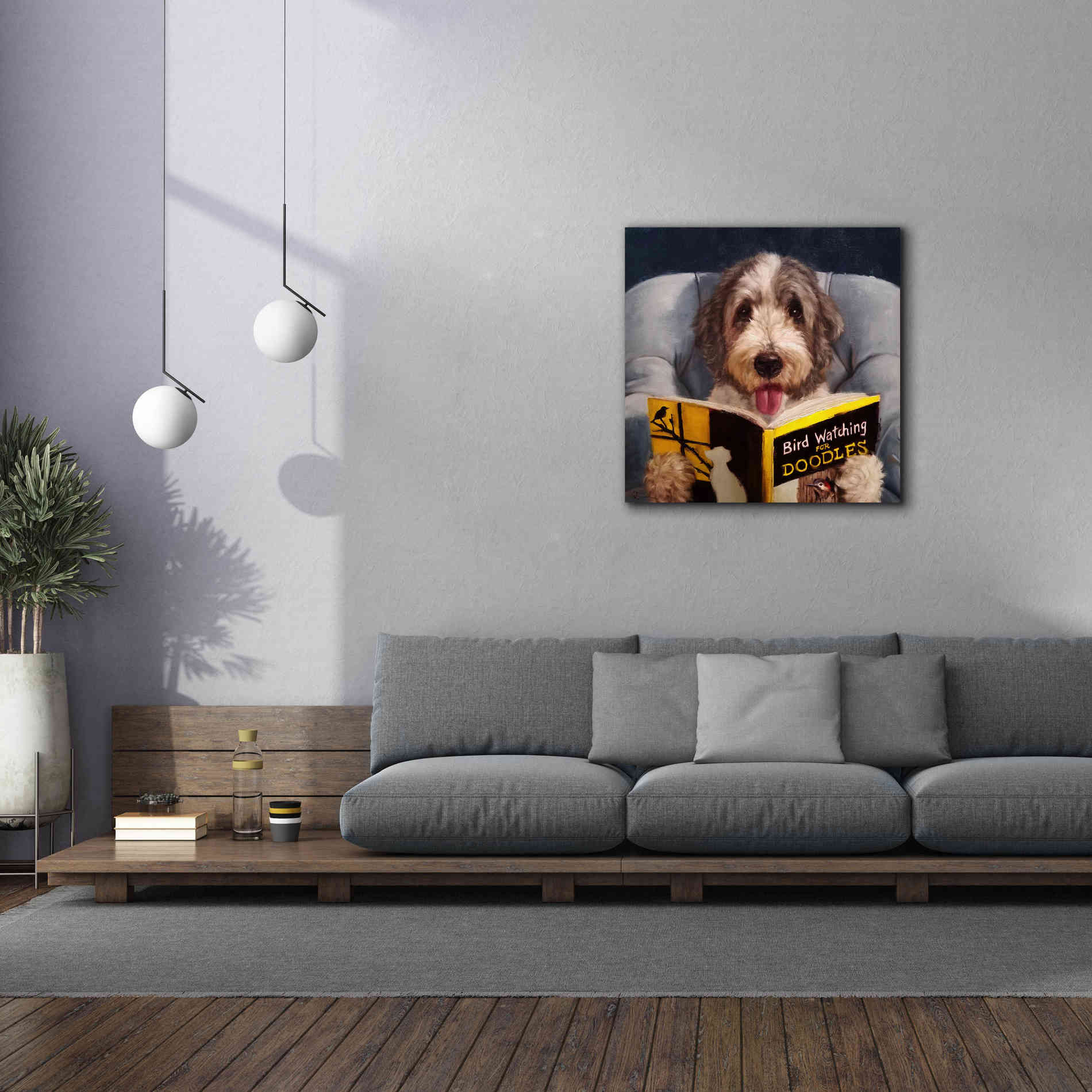 'Ornithology For Doodles' by Lucia Heffernan, Canvas Wall Art,37x37