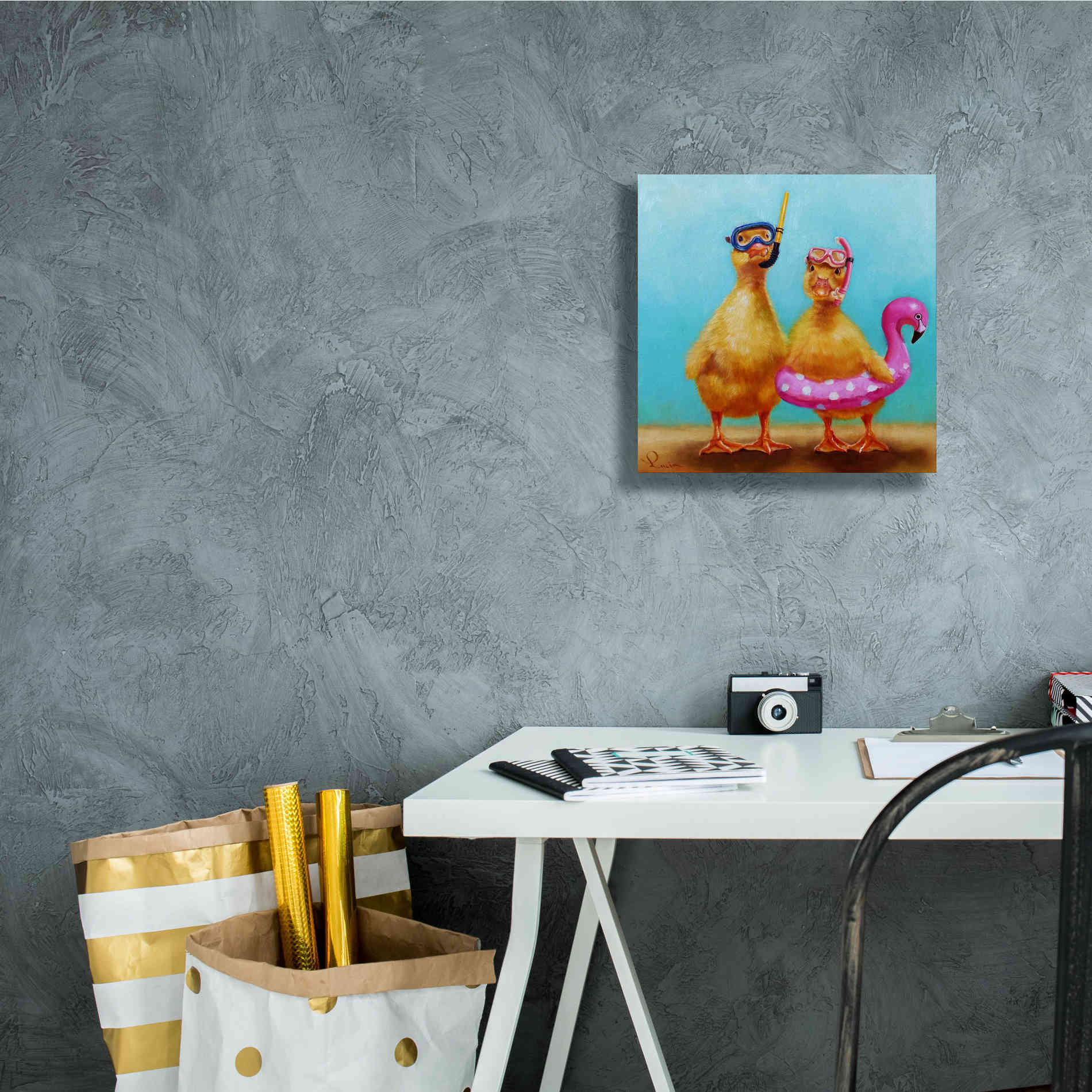 'Pool Party' by Lucia Heffernan, Canvas Wall Art,12x12