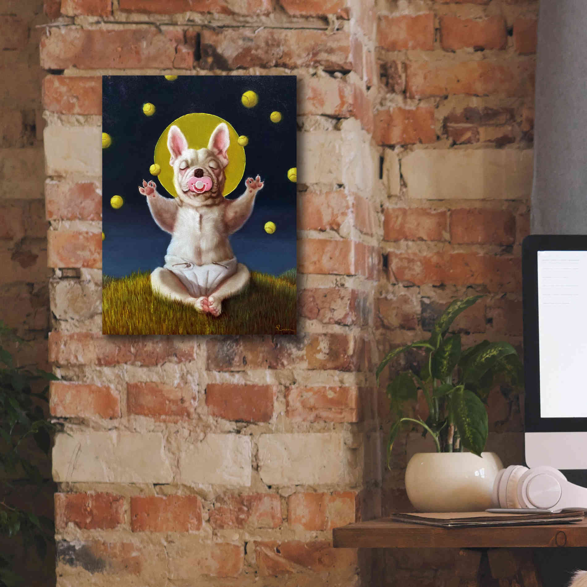 'Puppy Dreams' by Lucia Heffernan, Canvas Wall Art,12x16