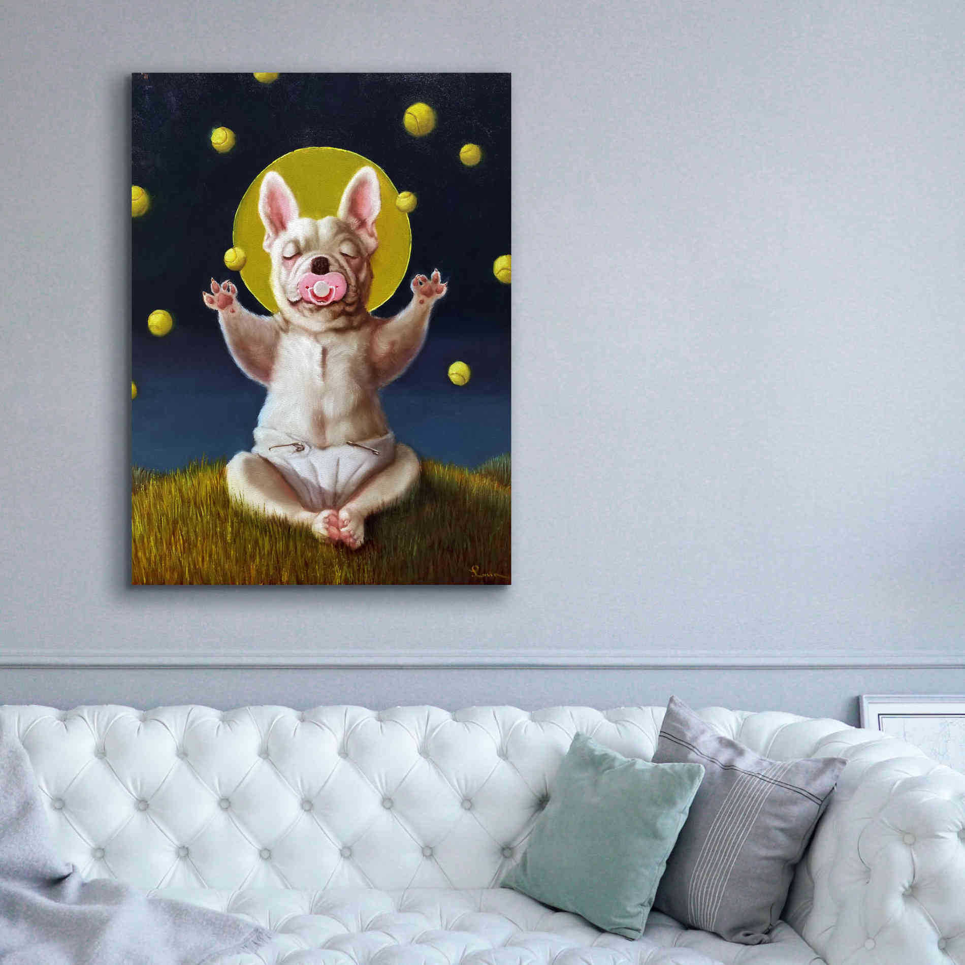 'Puppy Dreams' by Lucia Heffernan, Canvas Wall Art,40x54