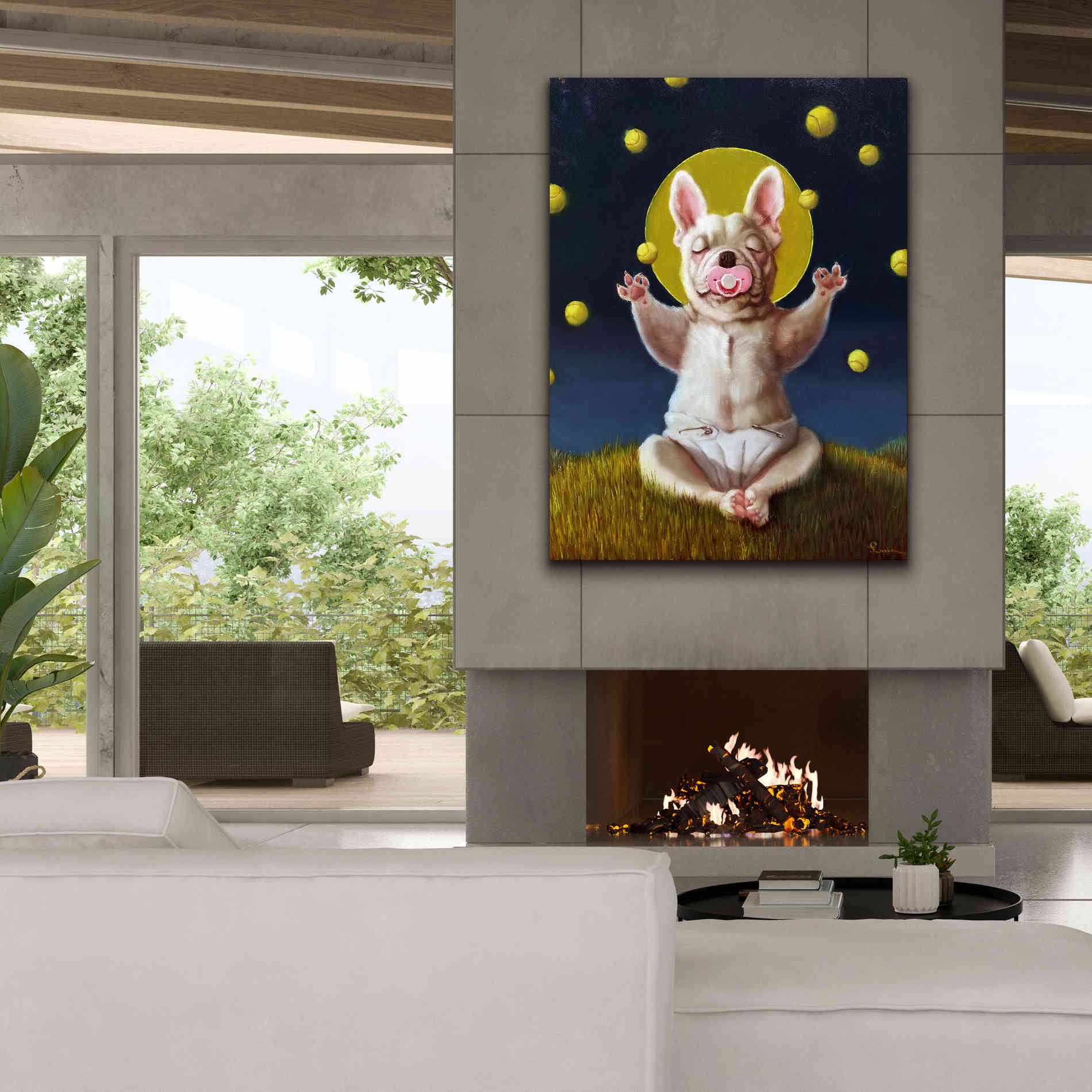 'Puppy Dreams' by Lucia Heffernan, Canvas Wall Art,40x54