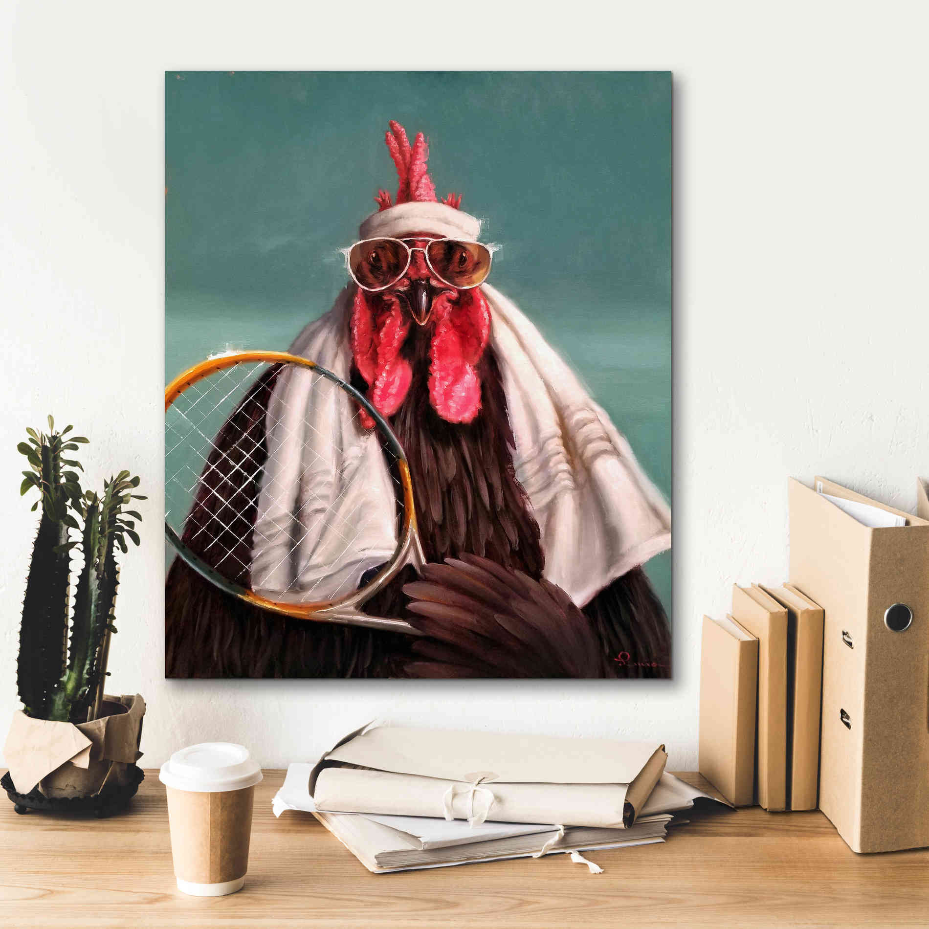 'The Tennis Pro' by Lucia Heffernan, Canvas Wall Art,20x24