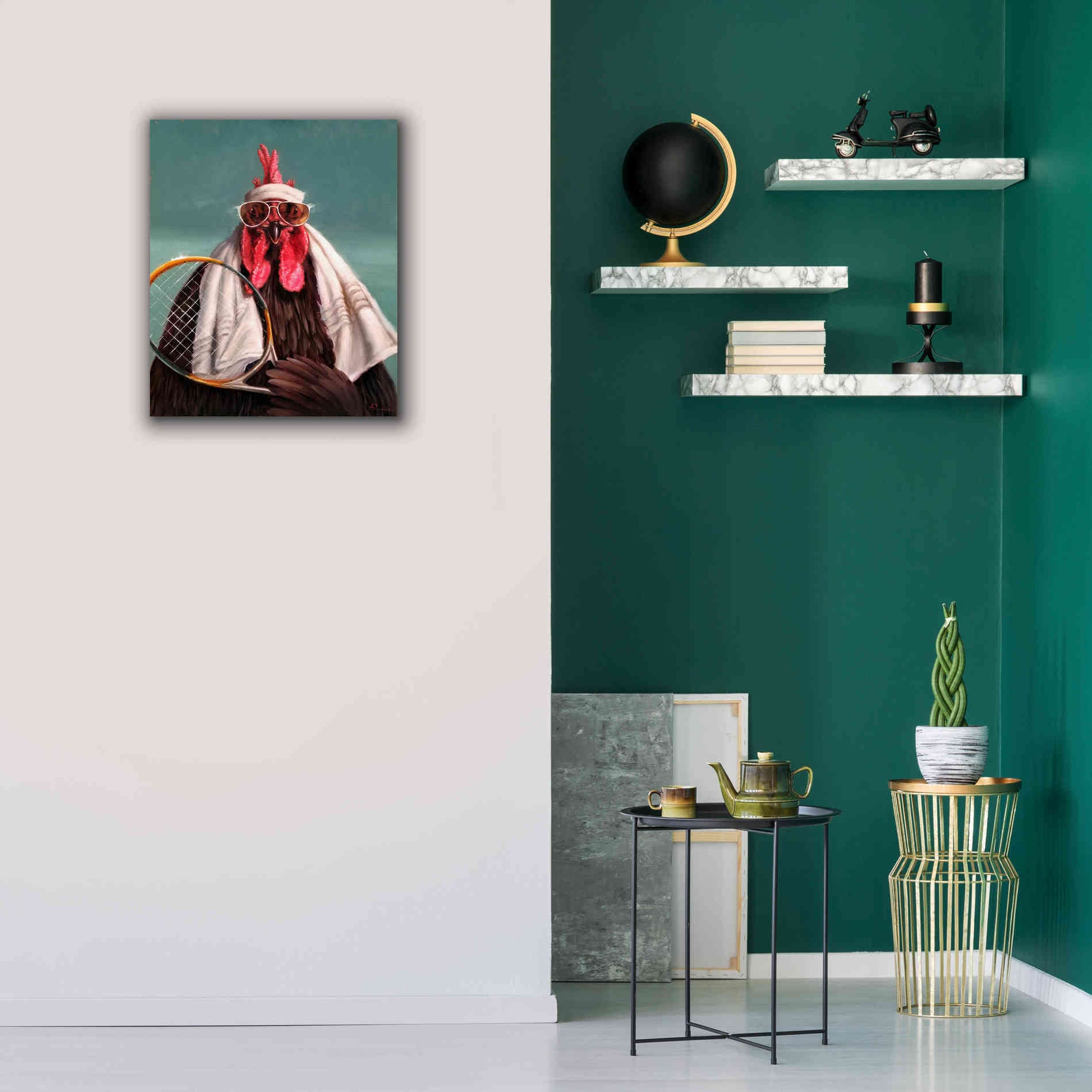 'The Tennis Pro' by Lucia Heffernan, Canvas Wall Art,20x24