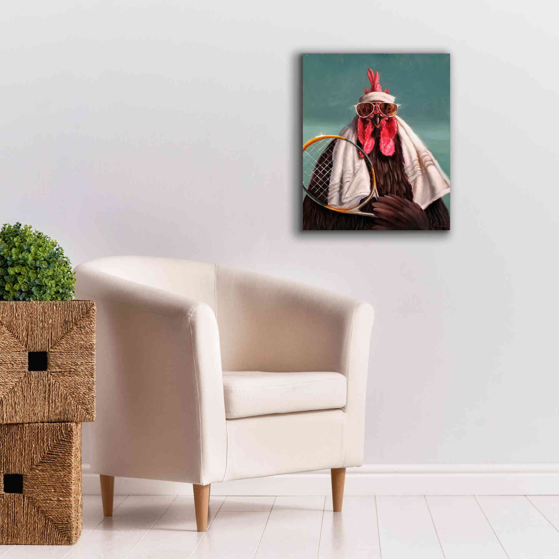 'The Tennis Pro' by Lucia Heffernan, Canvas Wall Art,20x24